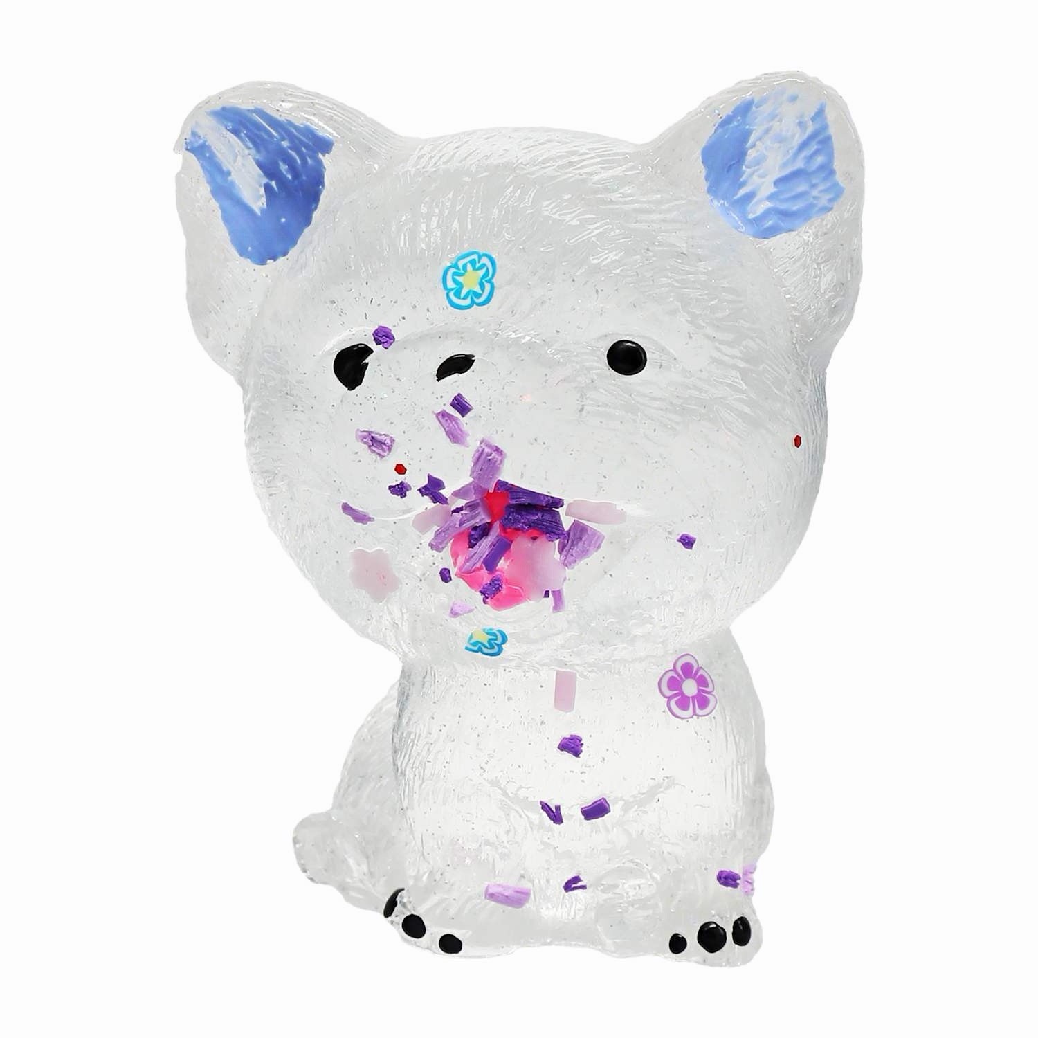 🔥Taba Jelly Squeezeables Squishi Squeeze Toy CLEAR PUPPY BNWT🔥
