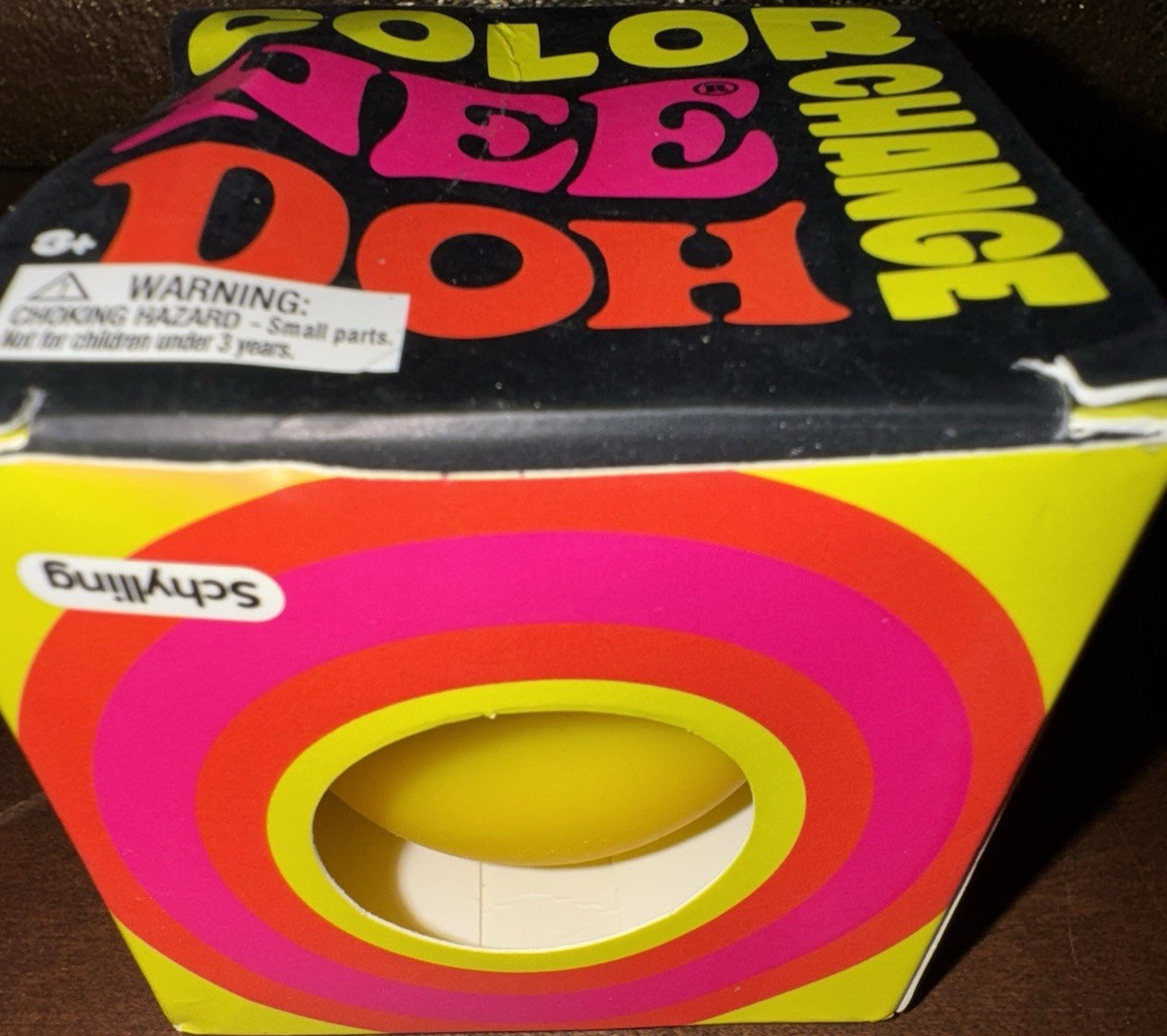 Schylling Nee Doh Color Change Sensory Tactile Squeeze Toy Yellow Ages 3 and Up