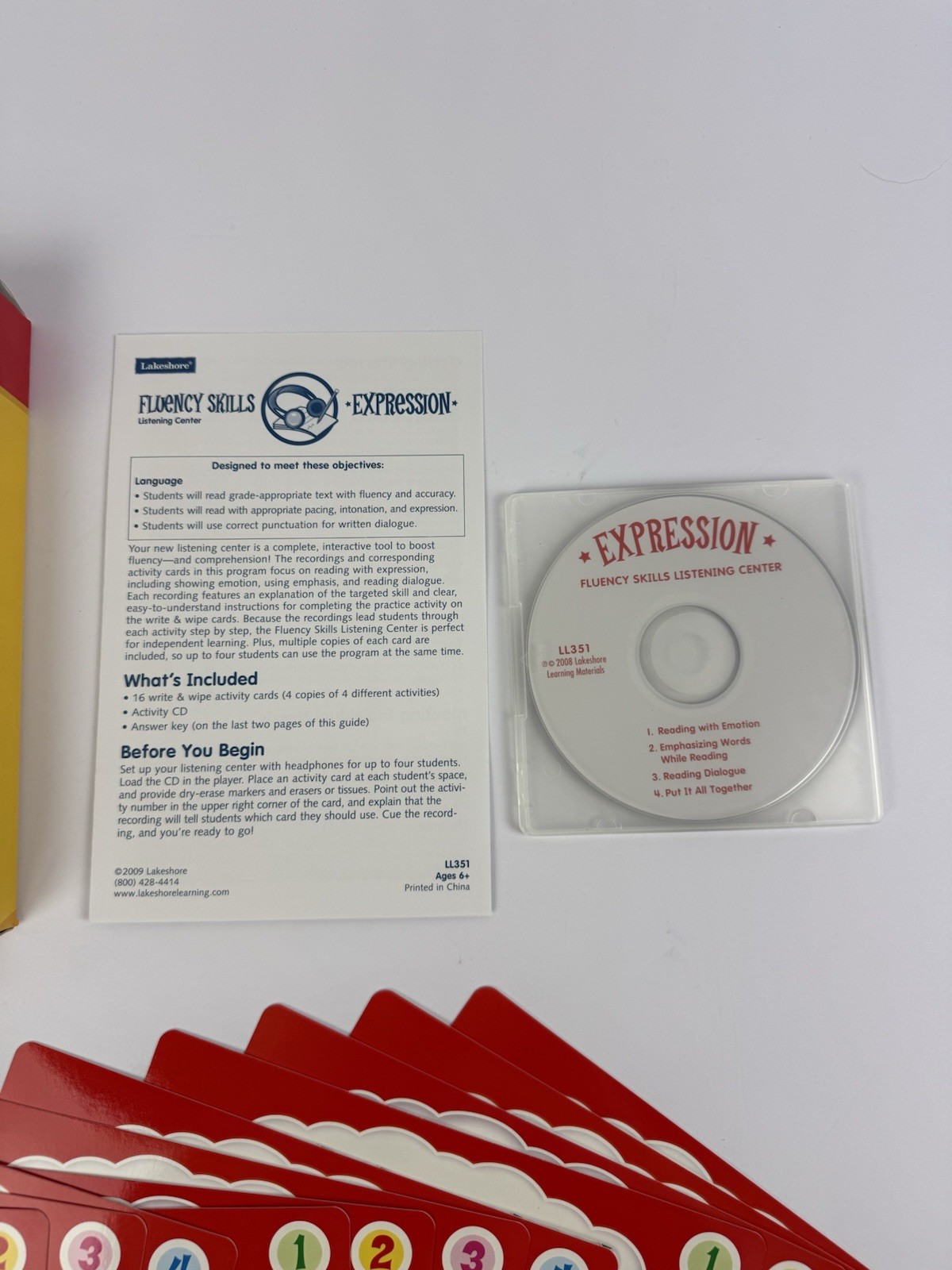 Lakeshore Learning Center Fluency Skills Expression Age 6+ LL351 Home School