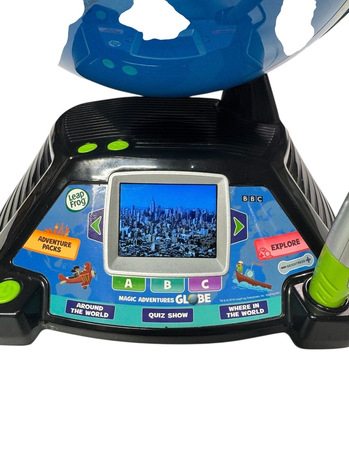 Leapfrog Magic Adventures Globe w/ LCD Integrated Video Screen Display 80-605400