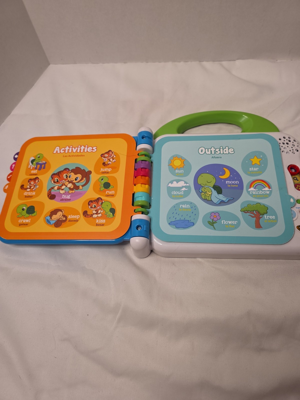 TESTED Leap Frog Learning Friends 100 Words Electronic English Chinese Book Kid
