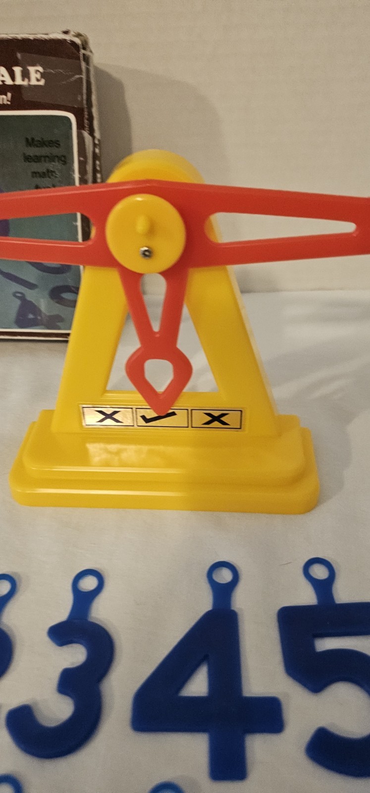 Vintage Chadwick Count & Balance Scale Toy 1986 Math Add Subtract