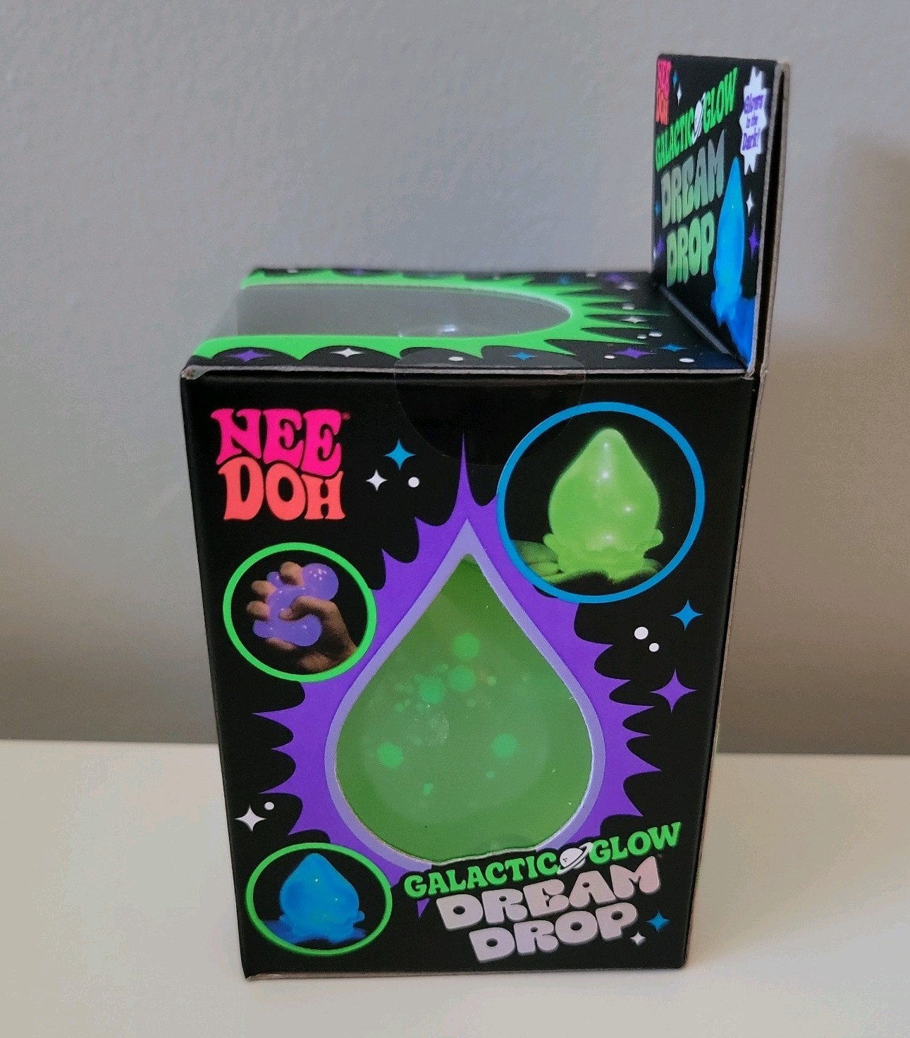 Needoh Nee Doh Galactic Glow Dream Drop Green EXTREMELY RARE AUTHENTIC