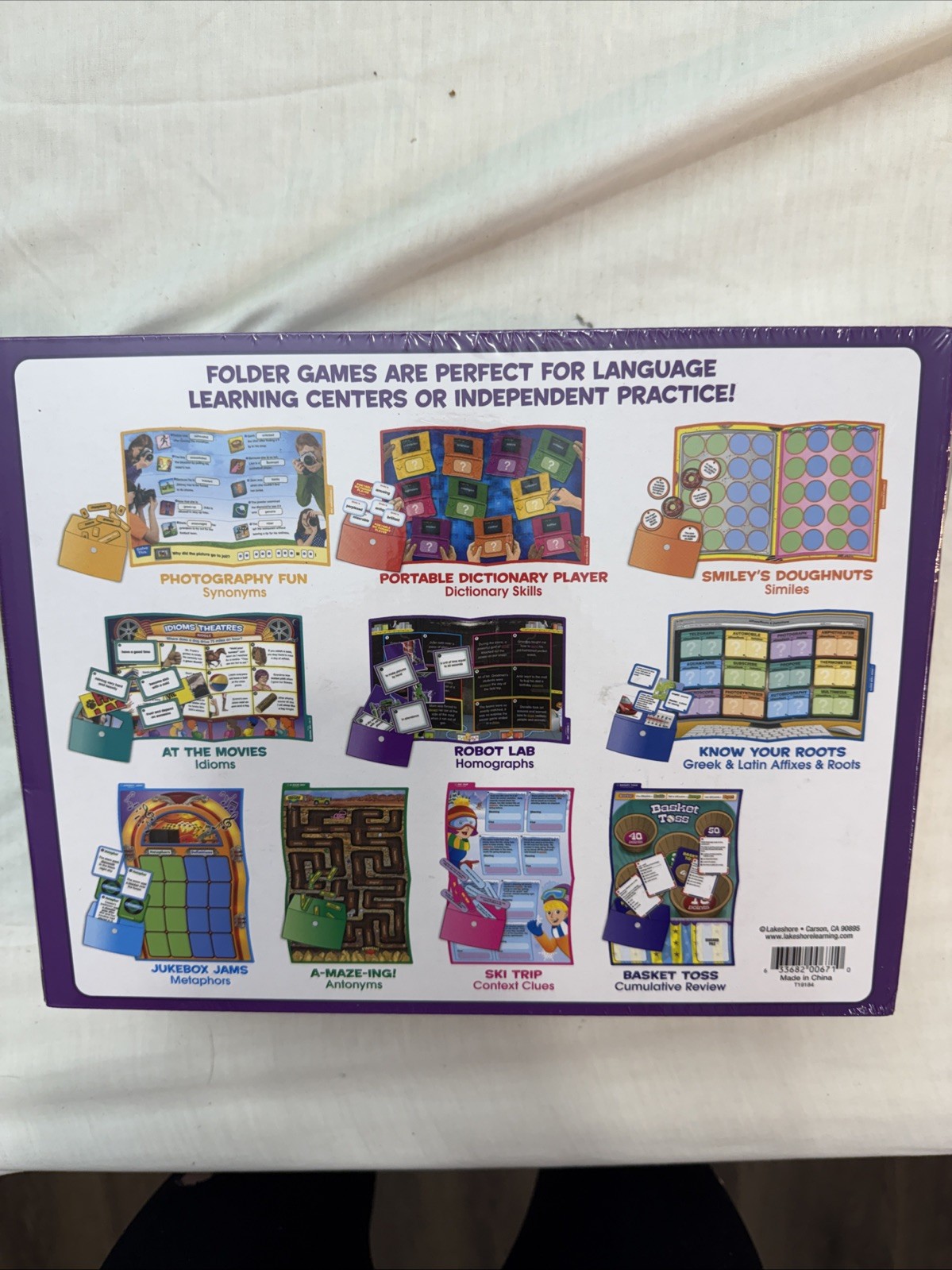 New Sealed Lakeshore Vocabulary Elementary Folder Games Grade 4-5
