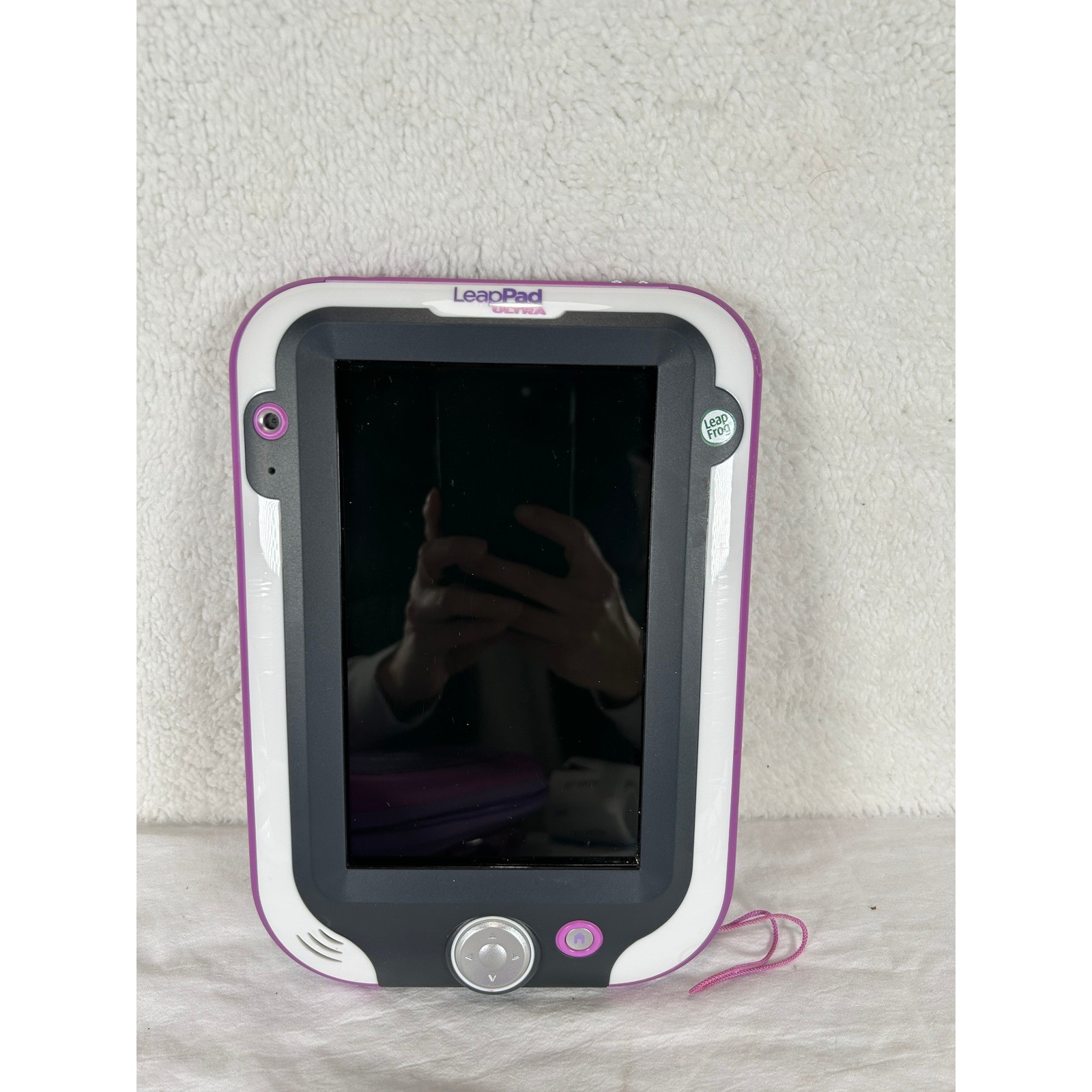 LeapFrog LeapPad Ultra 33300 Kids Learning Tablet Purple White Case Charger Game