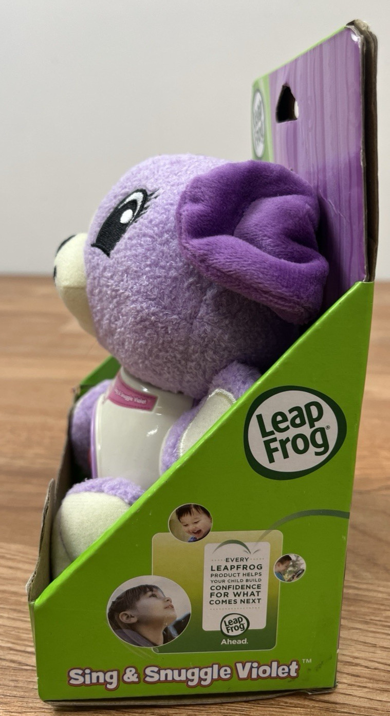 Leap Frog Sing & Snuggle Violet Interactive Plush Purple Puppy Learning Toy NEW