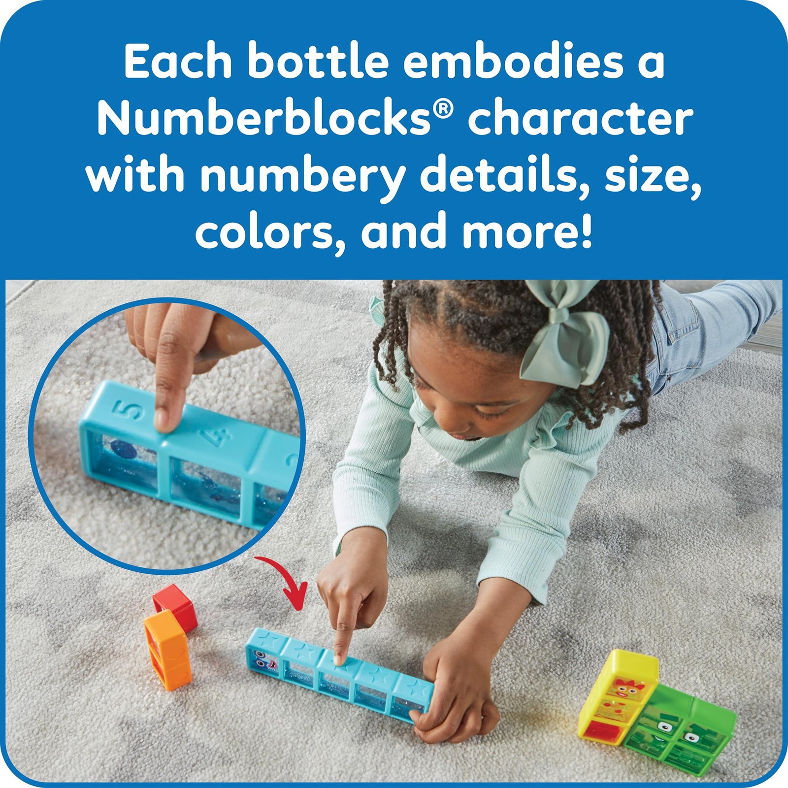 to Five Sensory Bottles, Numbers for Toddlers, Counting Toys, Calming Sensory…