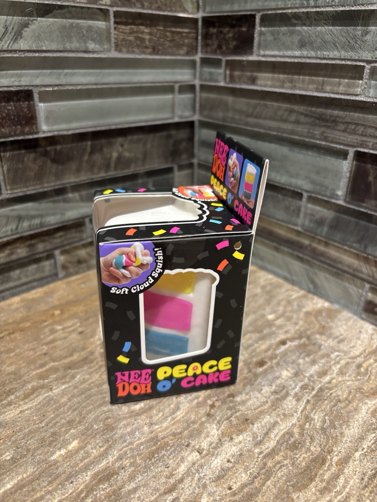 Nee doh Peace O’ Cake Multi-Color Sensory Toy NEW AUTHENTIC