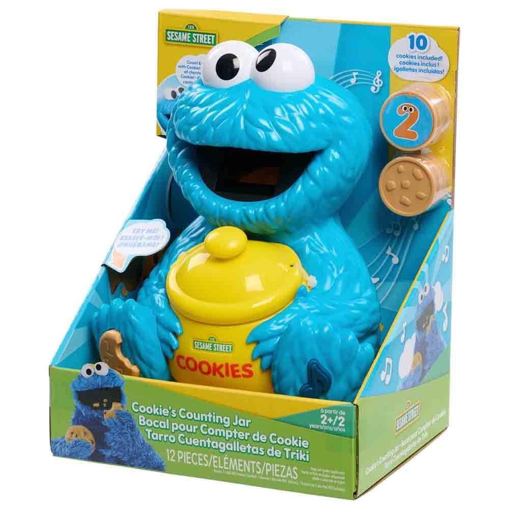 Sesame Street Cookie’s Counting Jar, 12-Pieces, 20+ Medium, Multicolor