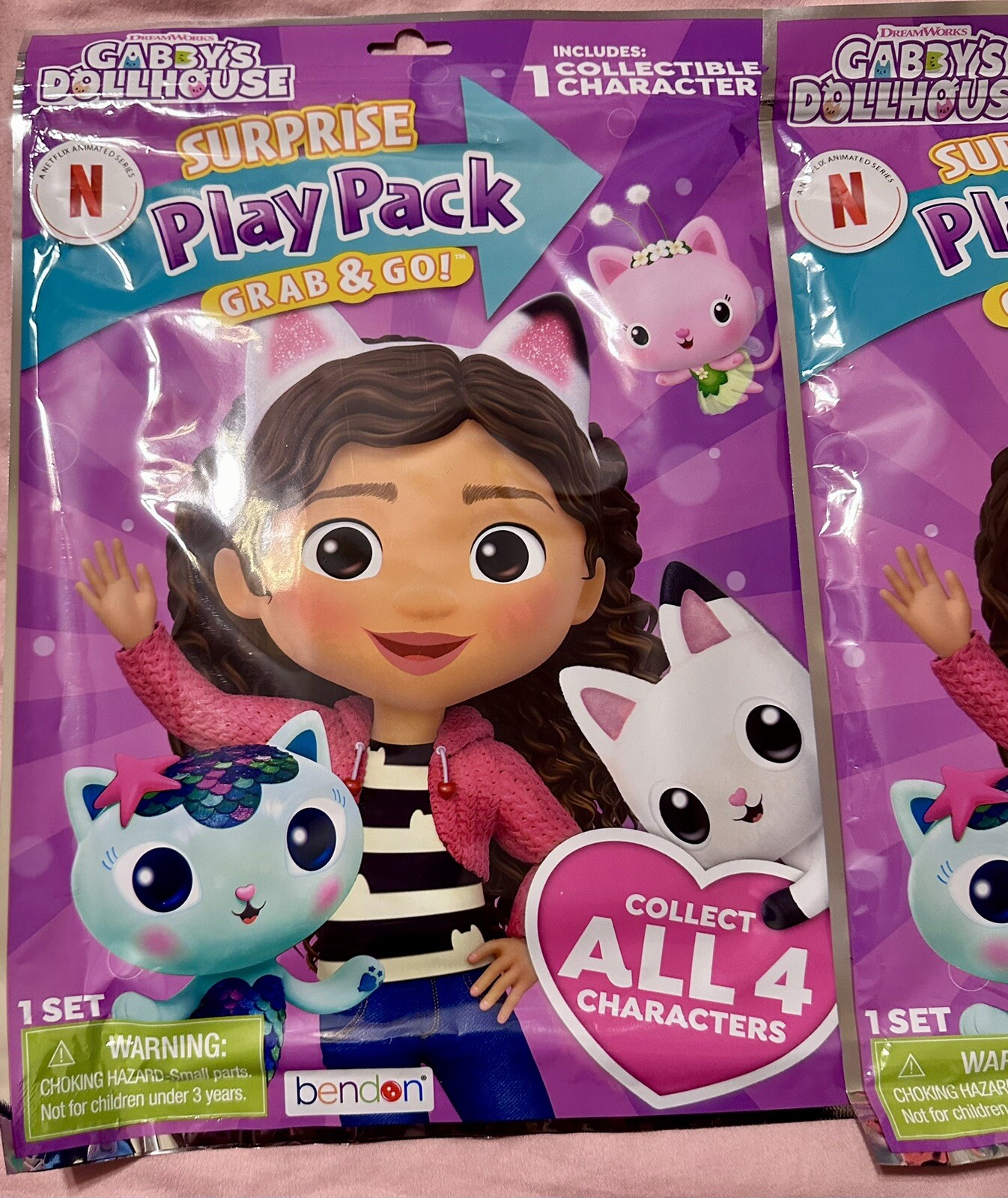 2 Pack Gabby Dollhouse Surprise Play Pack-Grab N Go,Activity Pack for Kids, New