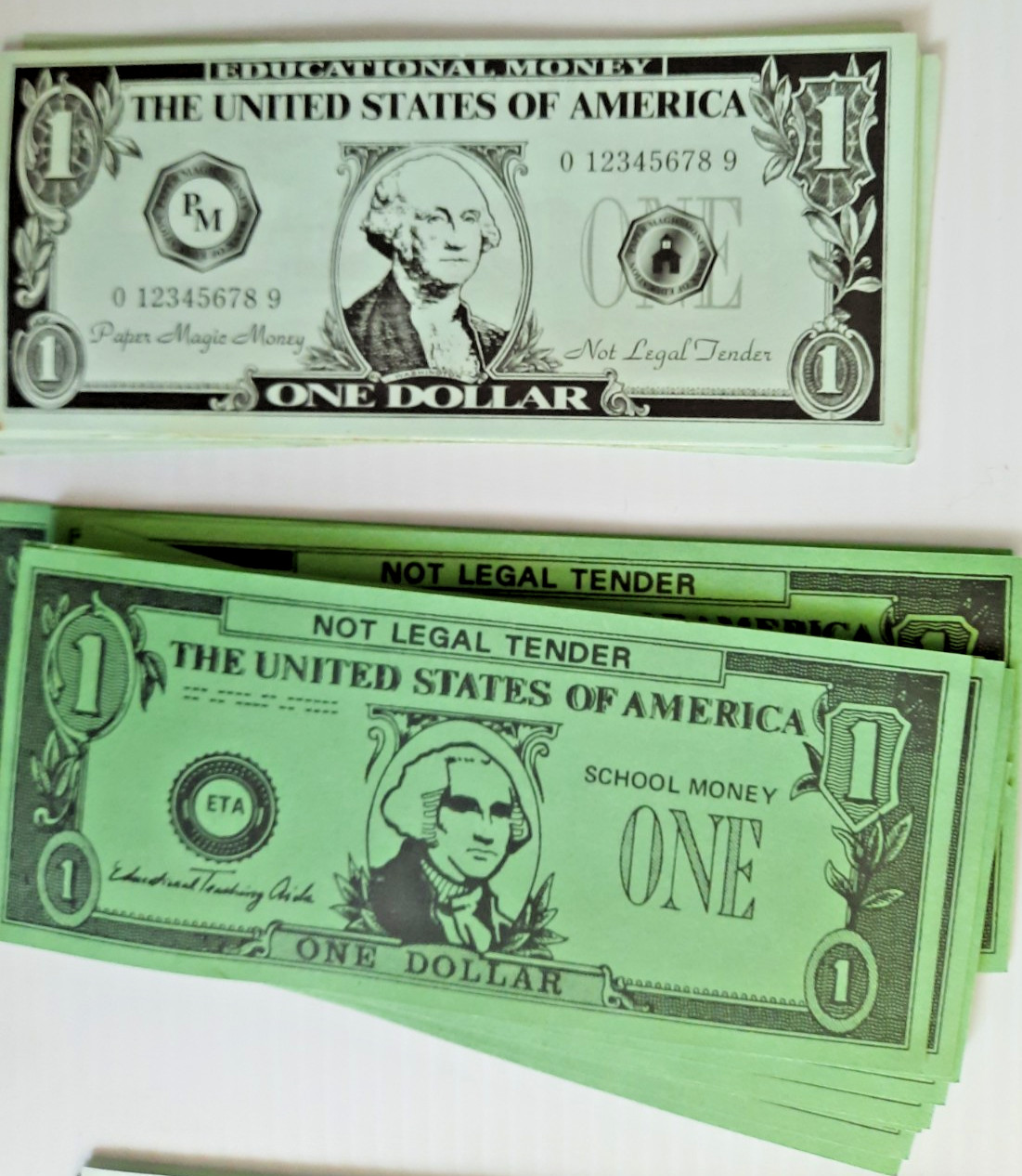 Vintage Play Money With Sacagawea Coins Homeschool Education No Nickels 0