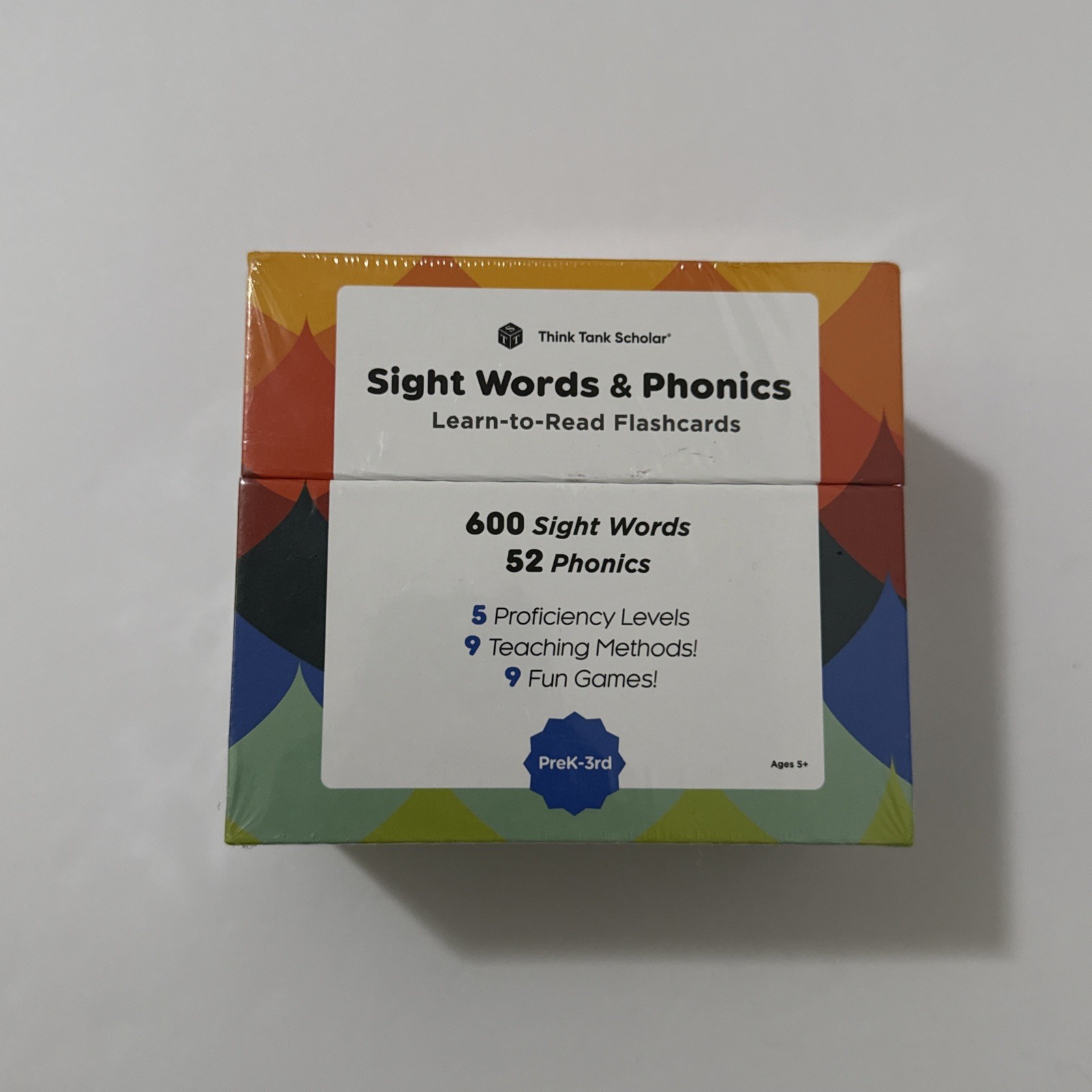 Pre K Thru 3rd PreK-3rd Sight Words & Phonics Flash Cards Think Tank Scholar NEW