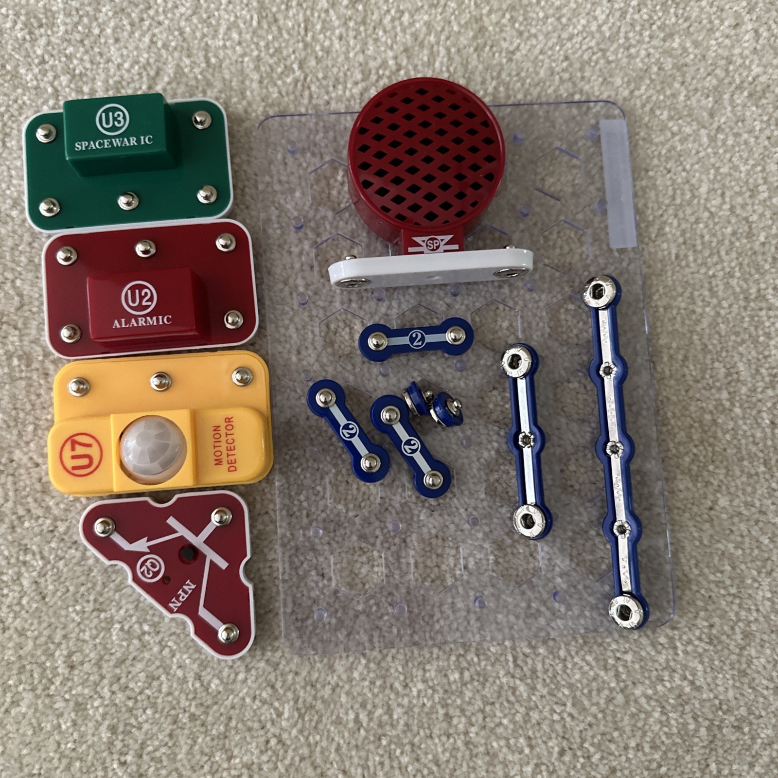 Electronic Snap Circuits Elenco Motion Detector Model SCP-13 Complete Set