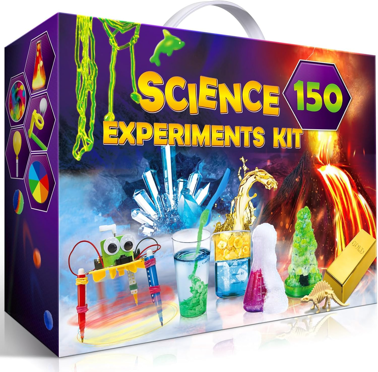 UNGLINGA 150 Experiments Science Kits for Kids, S.T.E.M Educational Project Toys