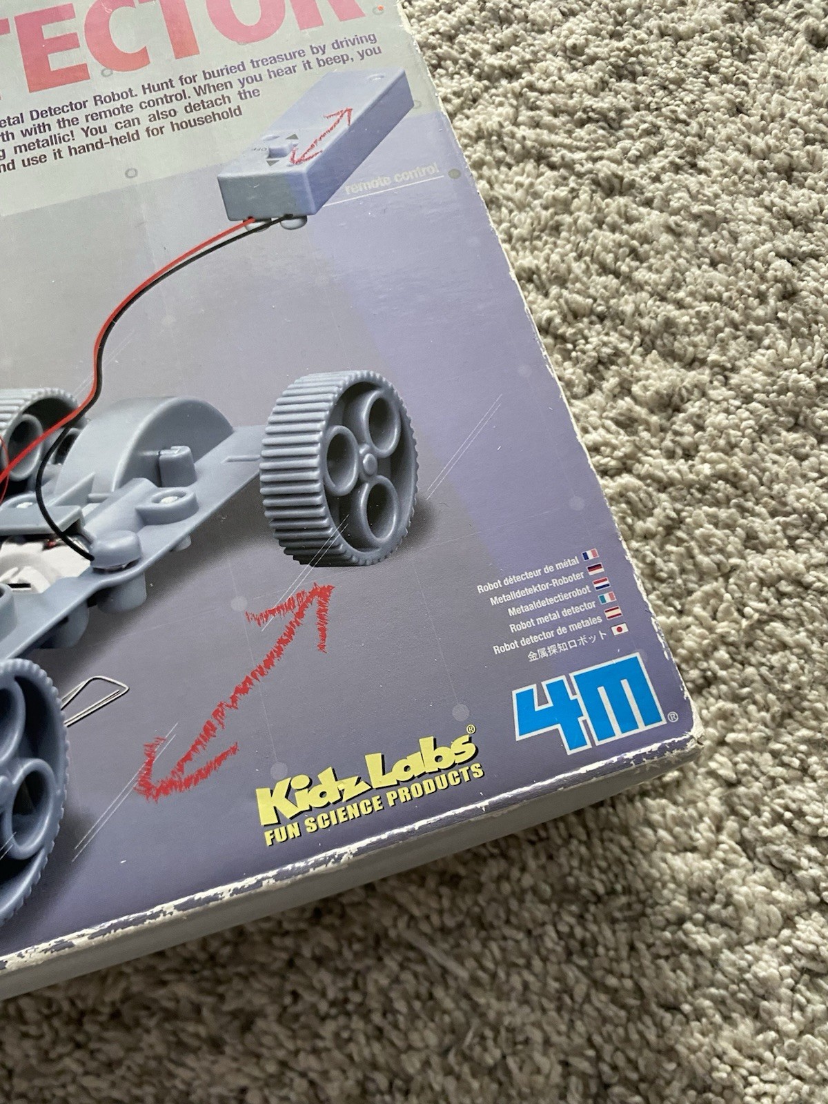 Metal Detector Robot 4M SCIENCE KIT Age over 8 New Sealed Robotics Set Kids Y2K