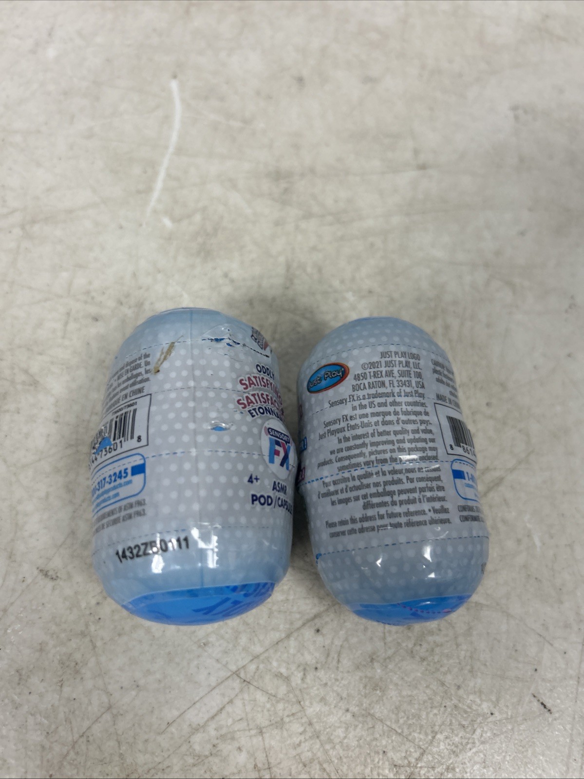 Lot of 2 Mystery Sensory FX ASMR Pods / Tactile Auditory Sensory Toy