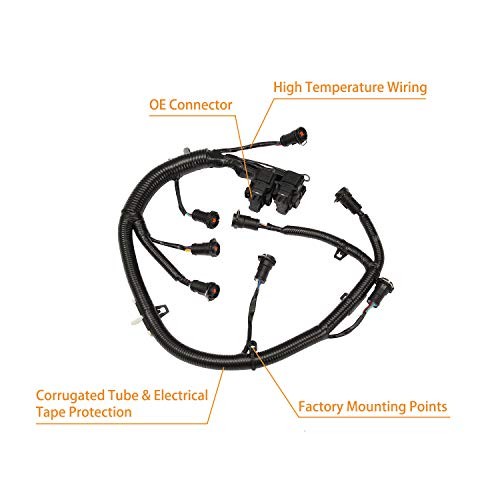 FICM Engine Fuel Injector Complete Wiring Harness | for Ford 6.0L Powerstroke