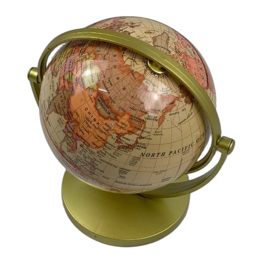 720° WORLD GLOBE EARTH Map Rotating Geography Ocean Classroom Learning Desktop