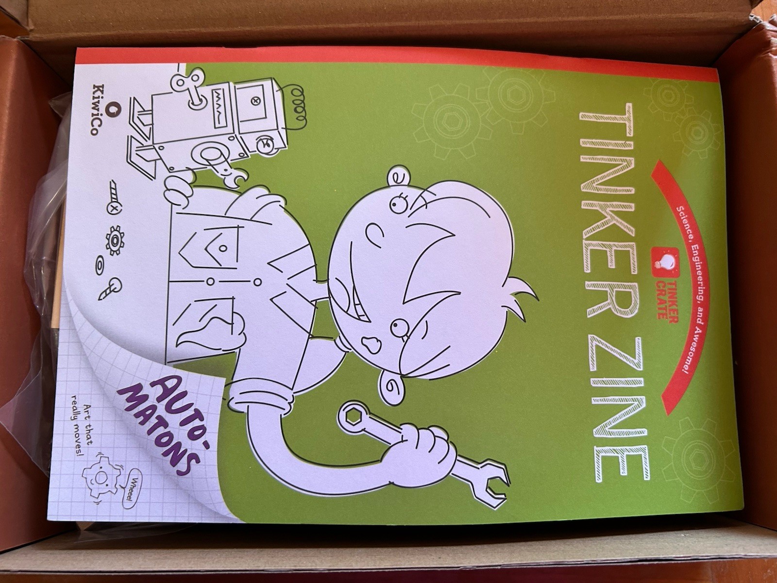 KiwiCo TINKER CRATE Make Your Own WOODEN AUTOMATION STEM Projects for Kids
