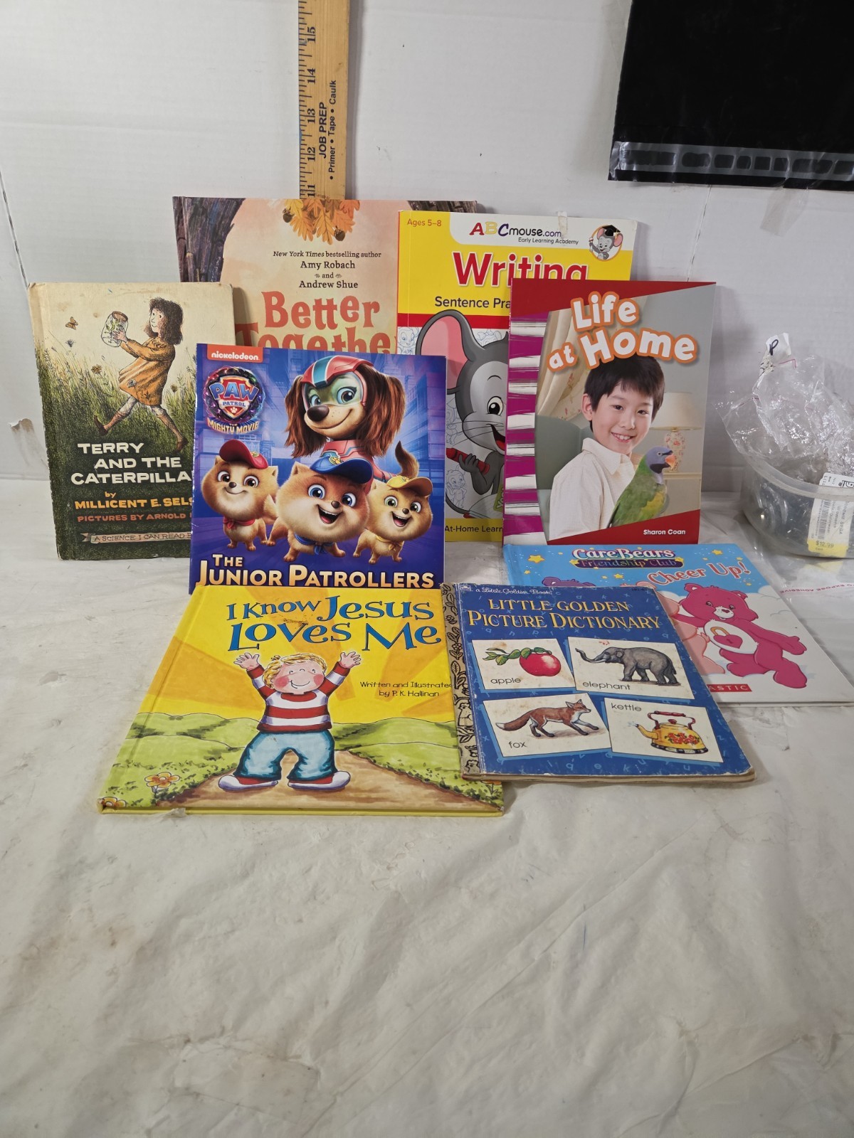 Kids Book Lot Paw Patrol Care Bears ABC Learning Early Readers Homeschool Bundle