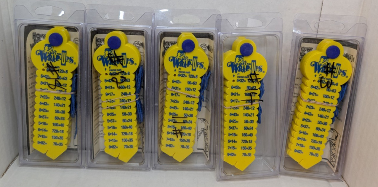 5 Learning Wrap-Ups Basic Math – Self Correcting Educational Homeschool LOT OF 5