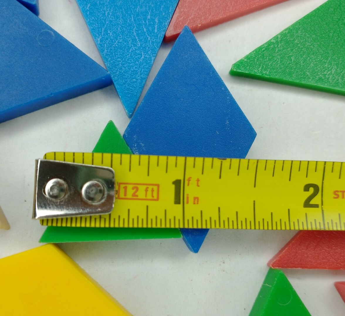 130 Piece Lot Geometric Shapes Plastic Multicolor