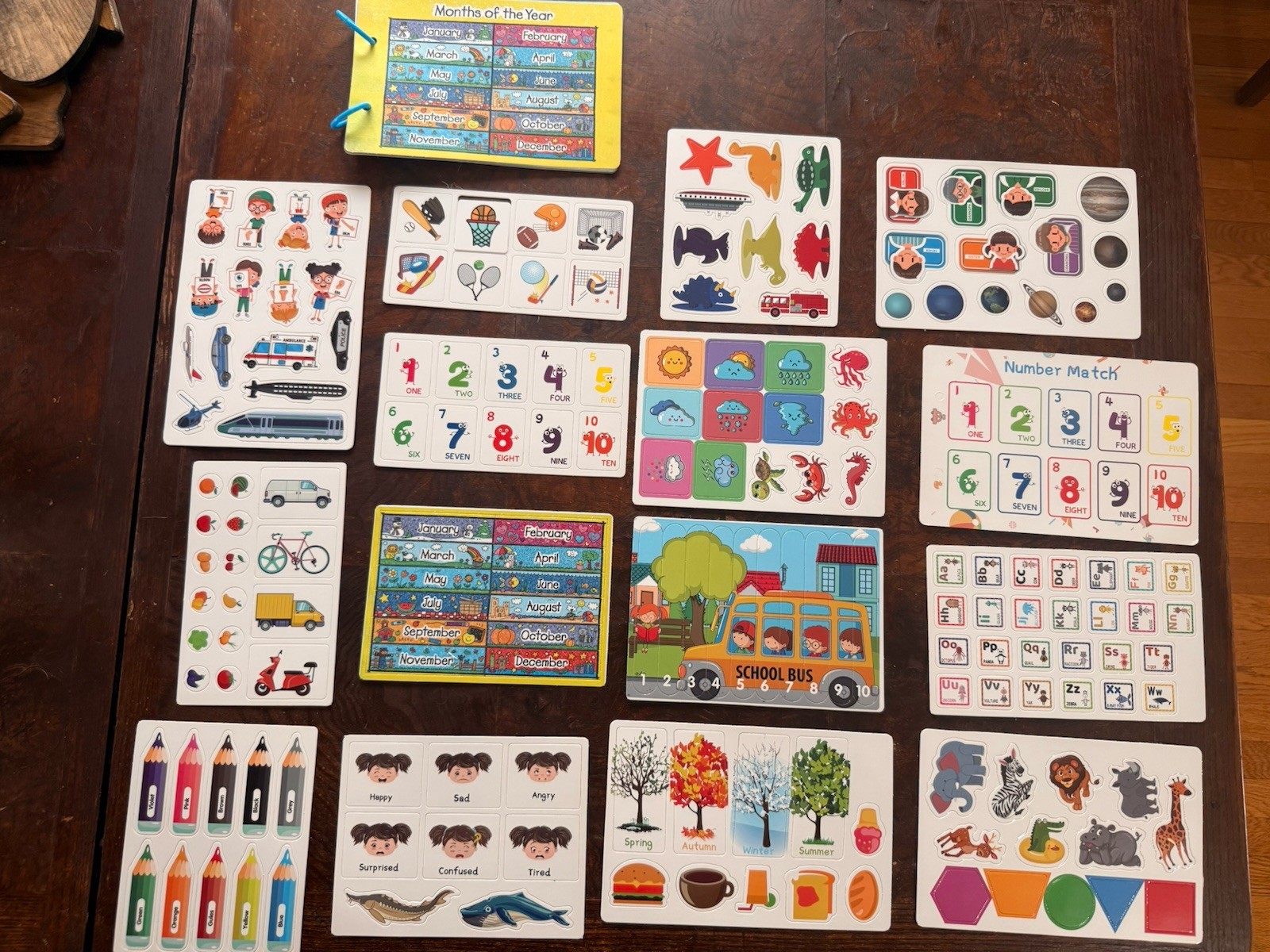 Montessori Preschool Learning Board Set