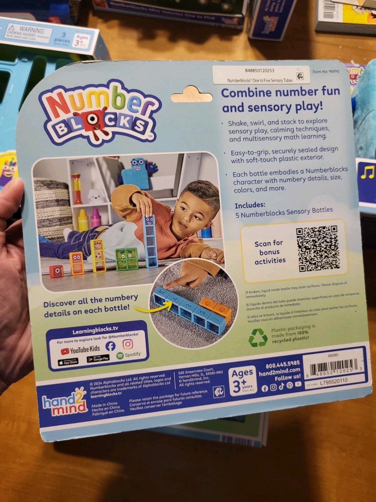 Number Blocks Sensory Bottles One to Five Numberblocks Counting Toy hand2mind