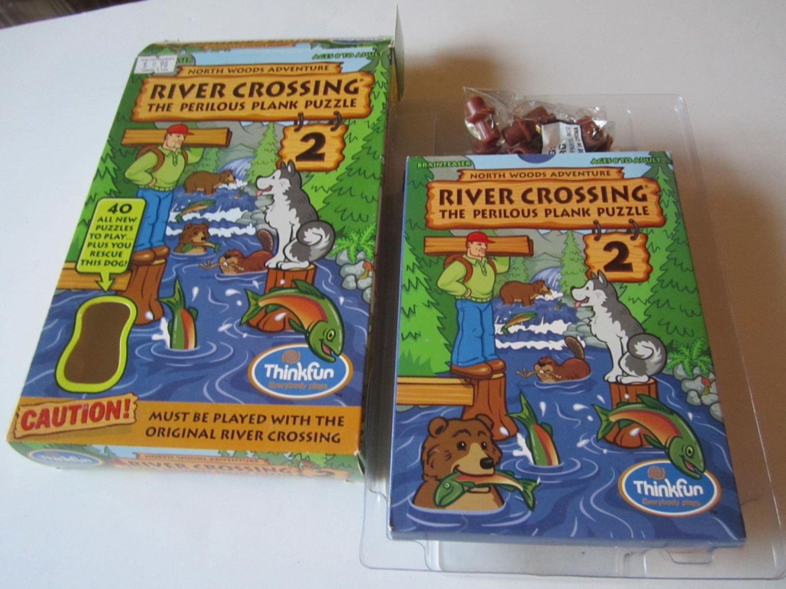 NEW–USE W/ORIGINAL RIVER CROSSING: SET #2 W/40 NEW CHALLENGES –BY THINK FUN