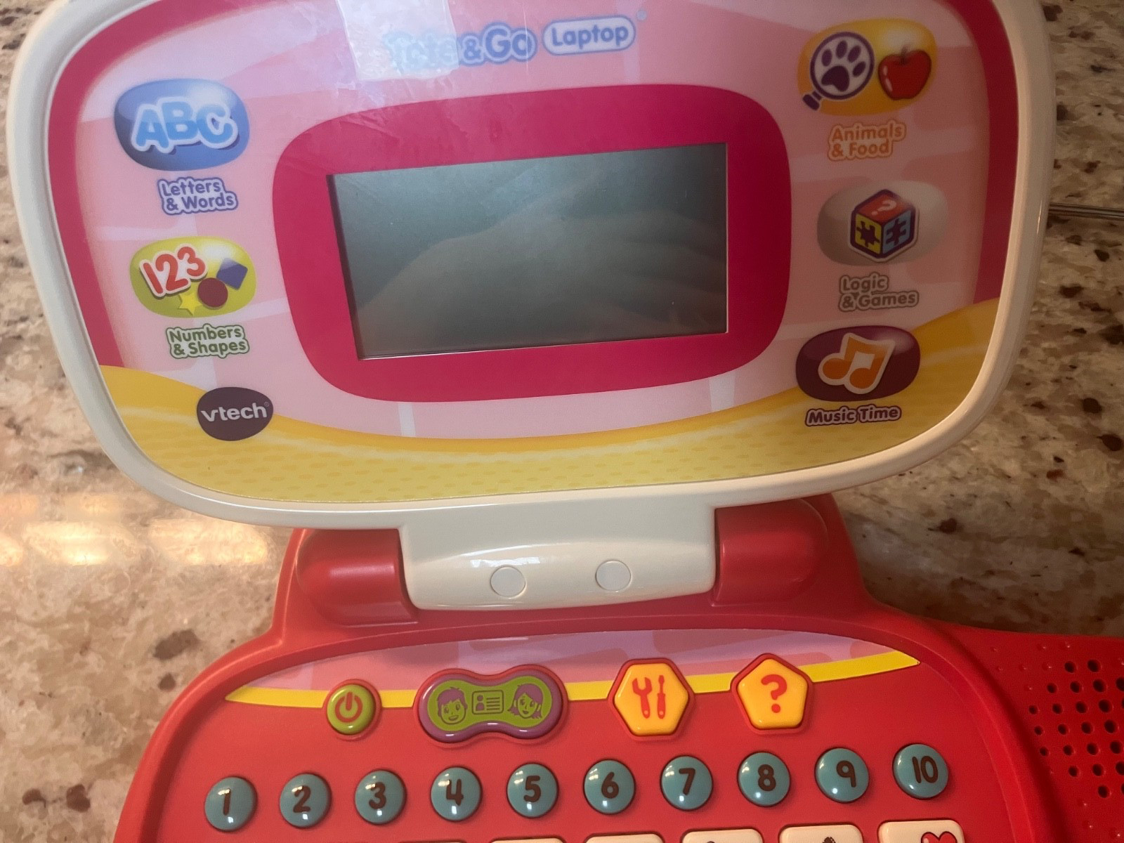 Vtech Tote and Go Laptop red/pink READ DESCRIPTION, NO BATTERIES