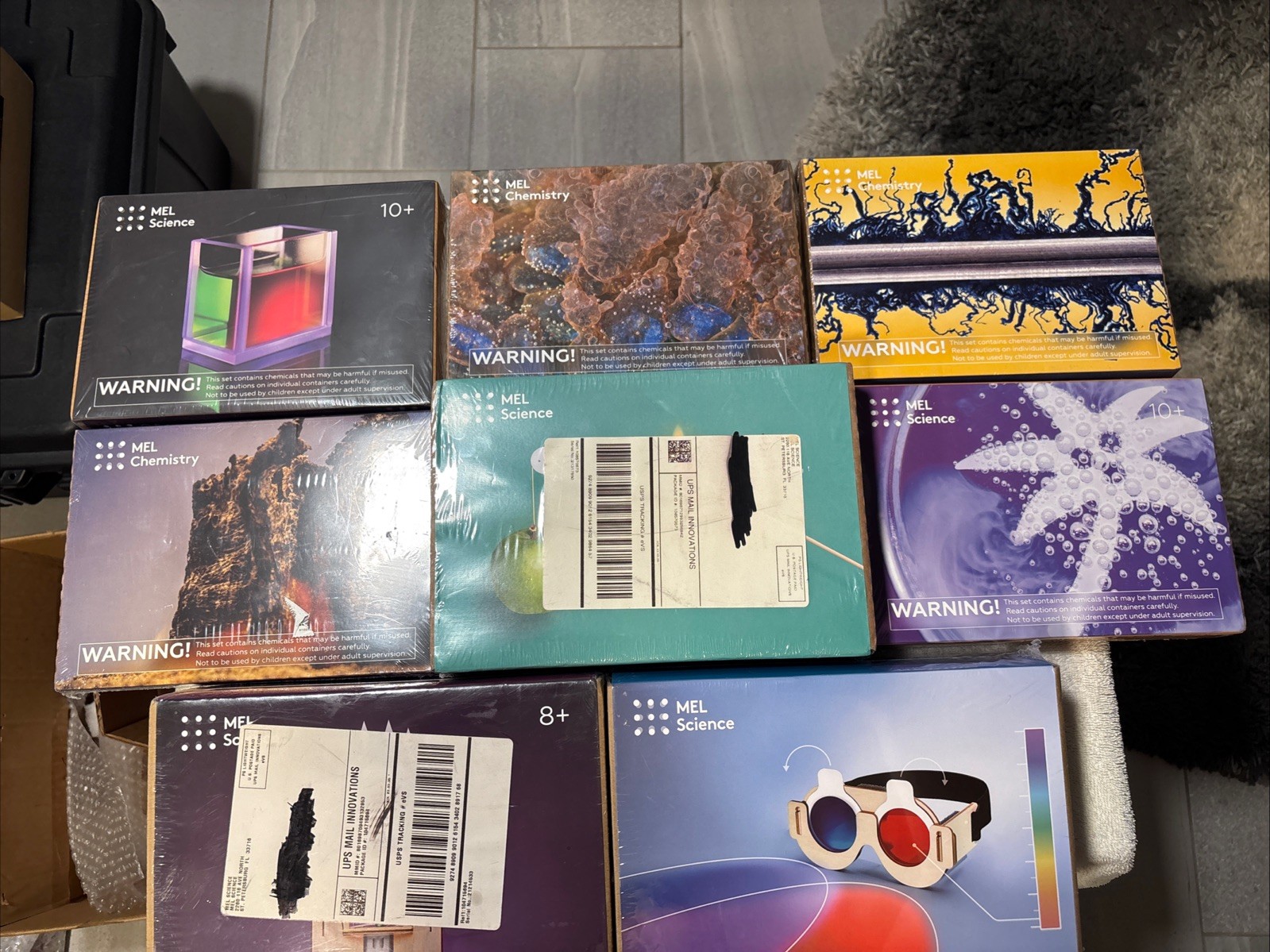 Lot of 8 Unique New, Sealed MEL Science Kits For Ages 8+ & 10+