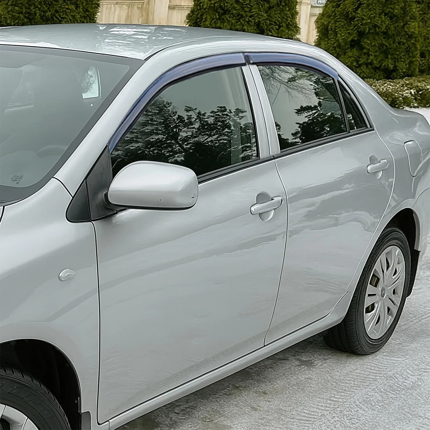 Nilight Window Rain Guards for Toyota Corolla 2009 2010 2011 2012 2013, Out-Chan