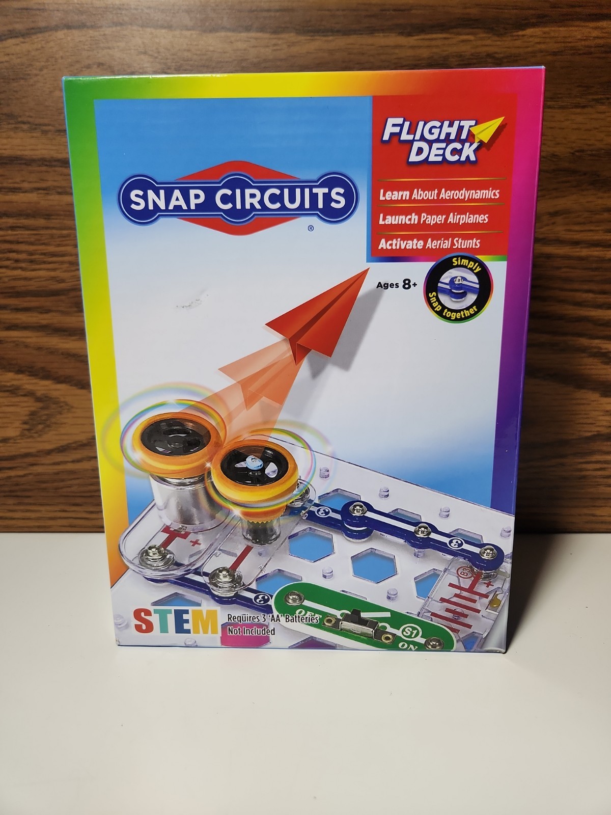 STEM Toy Kit for Ages 8+ | Snap Circuits Flight Deck Construction Gift New