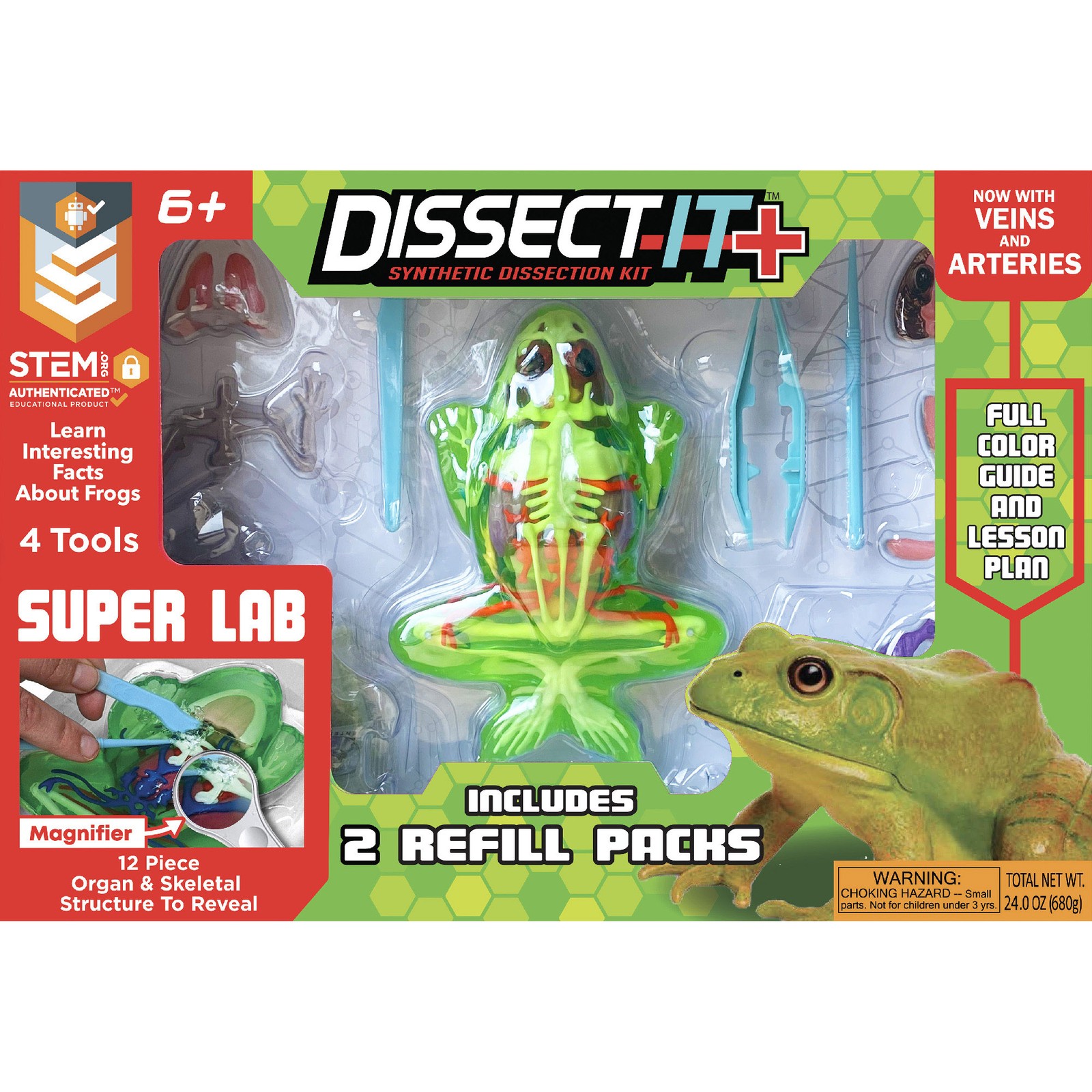 Top Secret Toys: Dissect-It, Deluxe Super Frog Lab, Science Kit, Kids