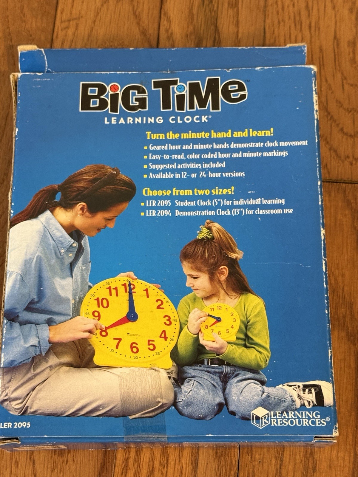 Big Time Learning Clock Learning Resources With Box 5.5″