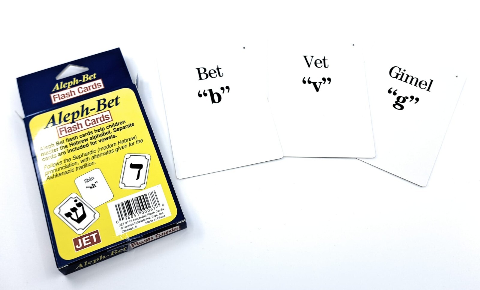Aleph Bet Hebrew Flashcards for Learning Hebrew Letters & Alef Beit Alphabets