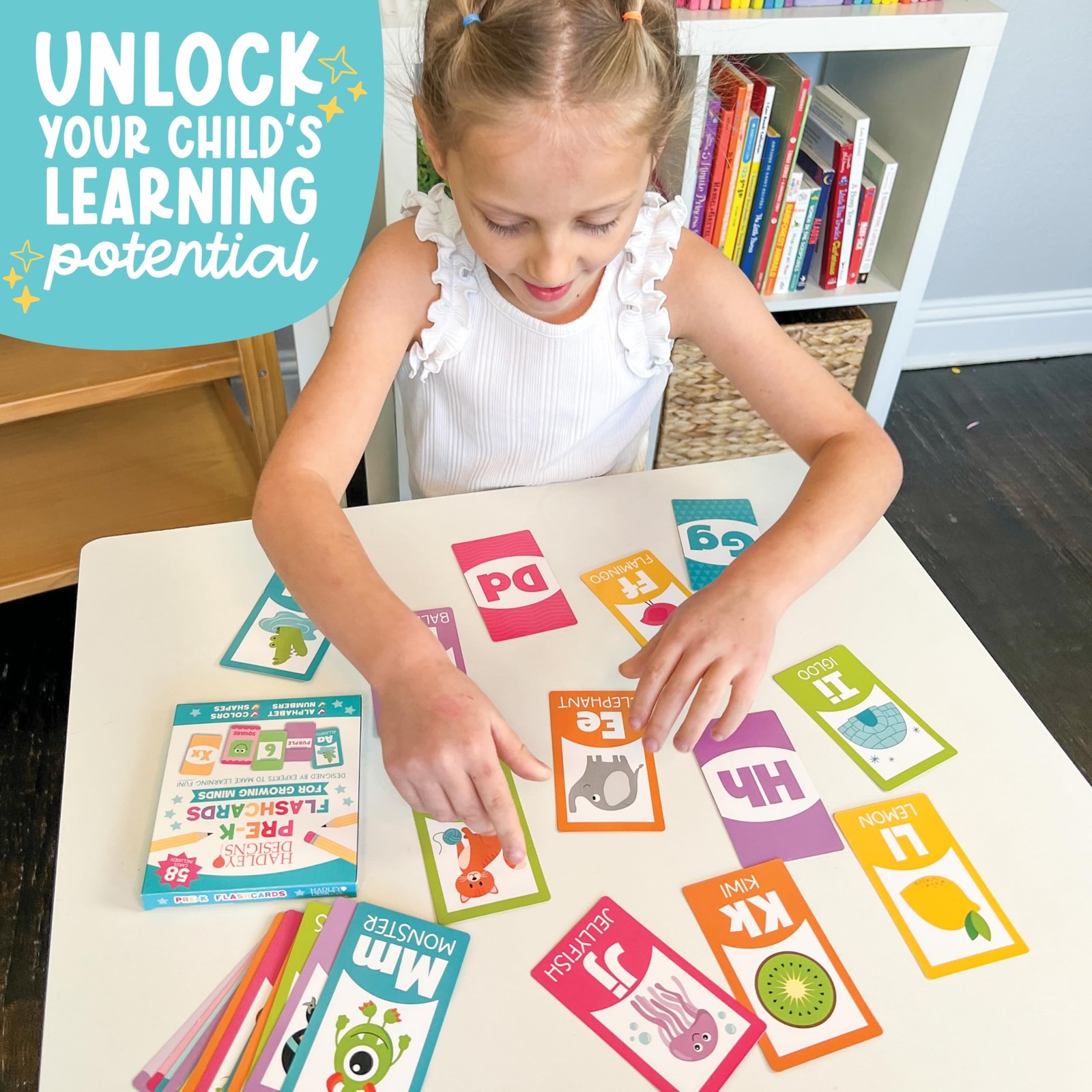 Hadley Designs Alphabet Flash Cards for Toddlers 1-3 – Preschool Colorful