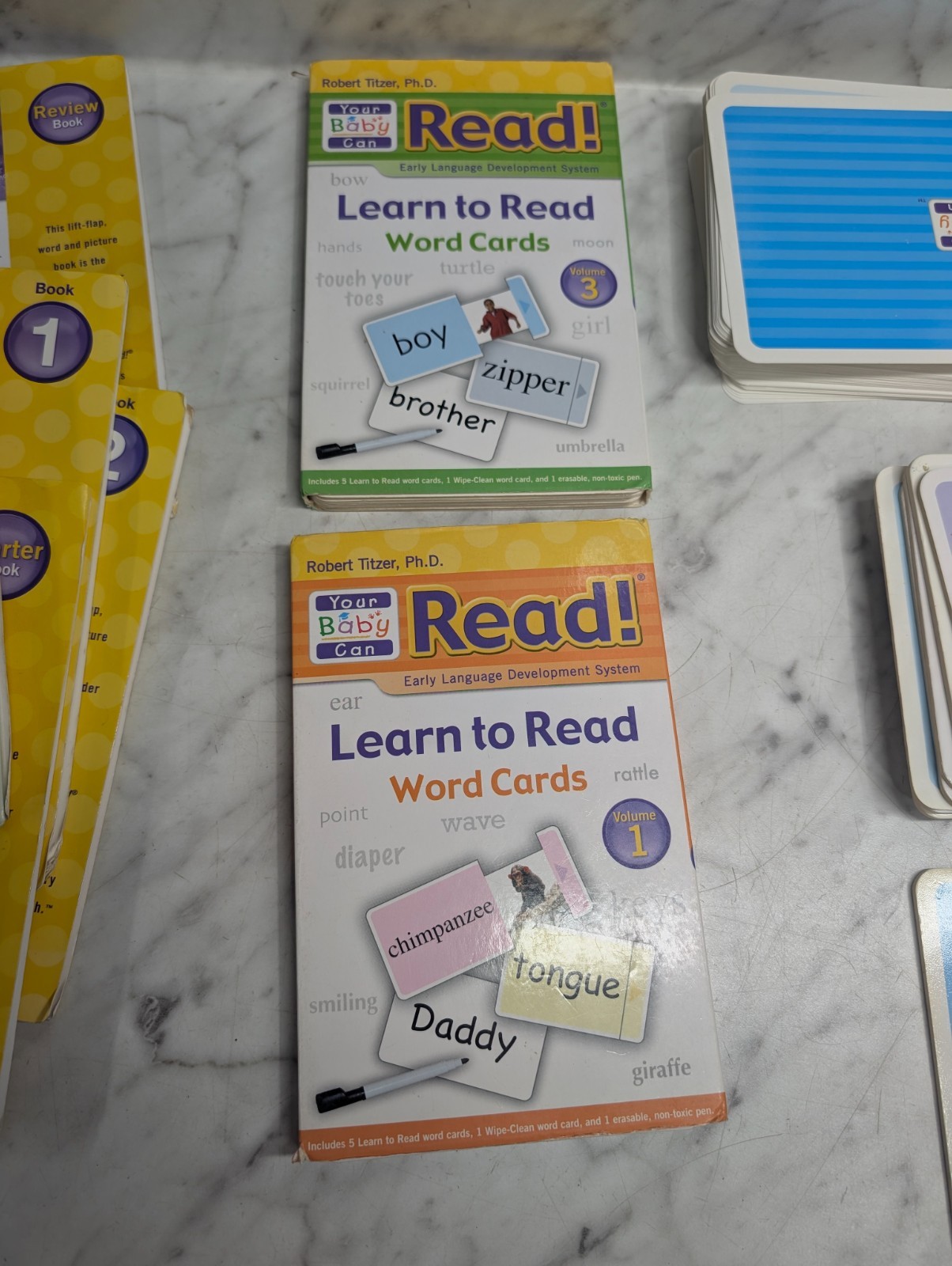 Your Baby Can Read Early Language Development System Books & Word Cards Lot