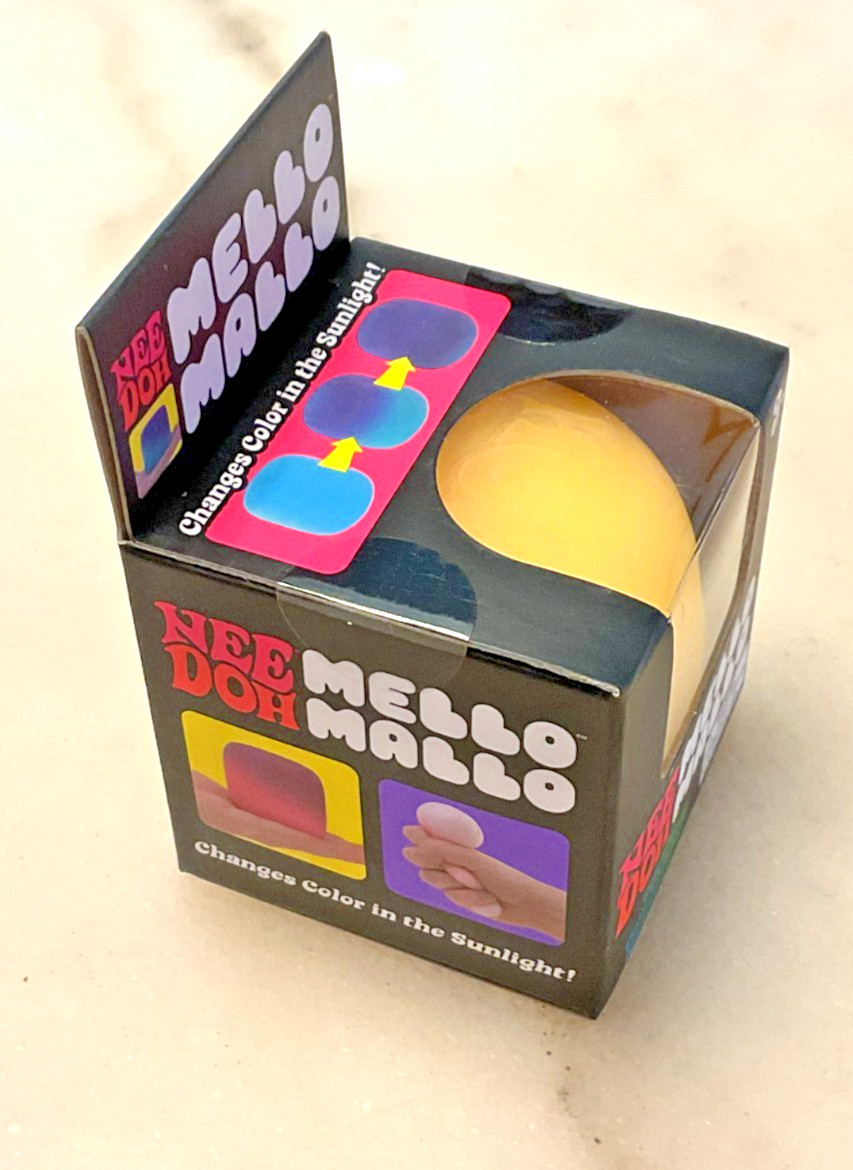 Nee Doh Mello Mallo Color Change Squishy Squeeze Sensory Toy – YELLOW