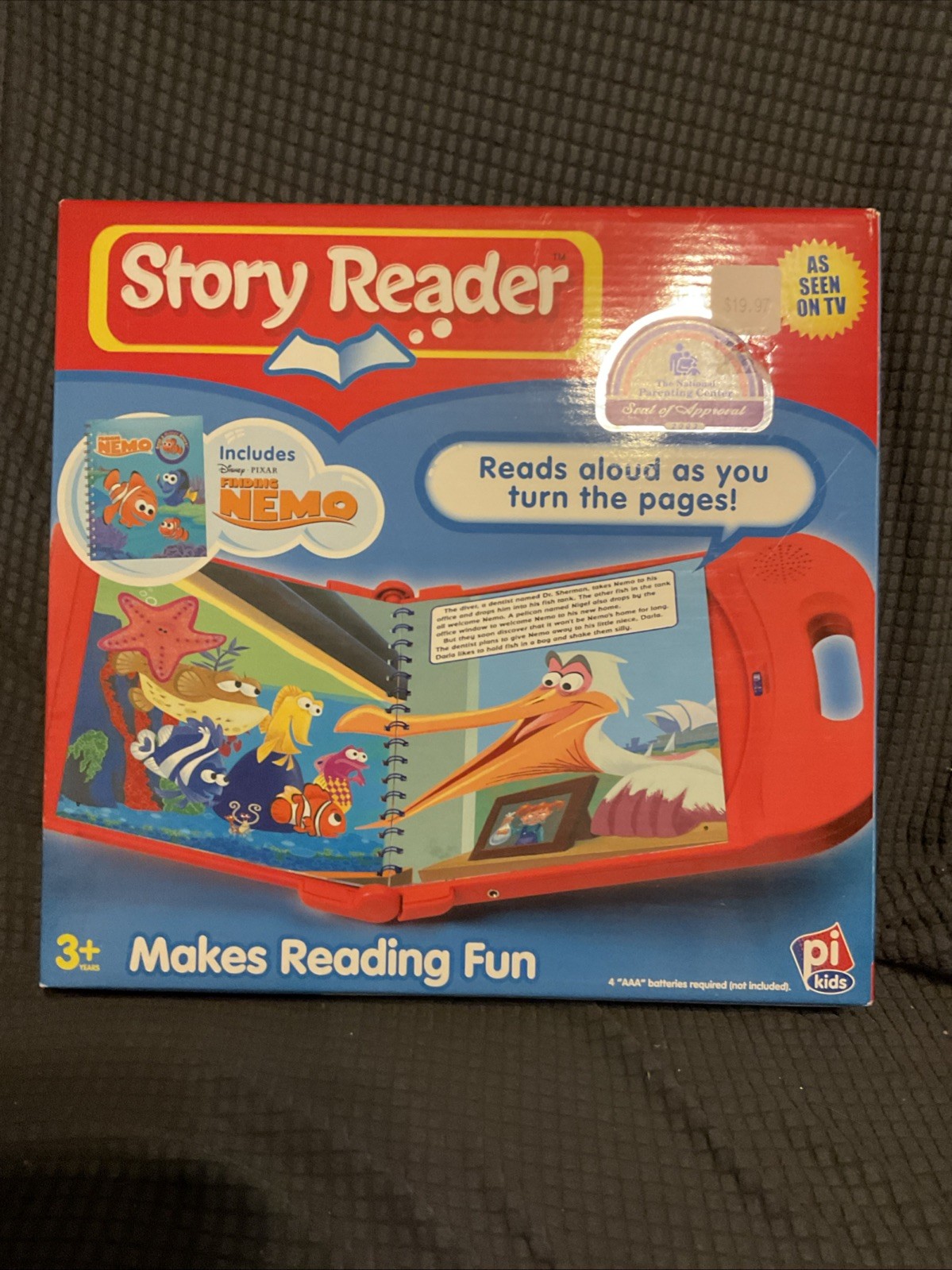 Vintage ELECTRONIC STORY READER READS ALOUD (finding Nemo) New