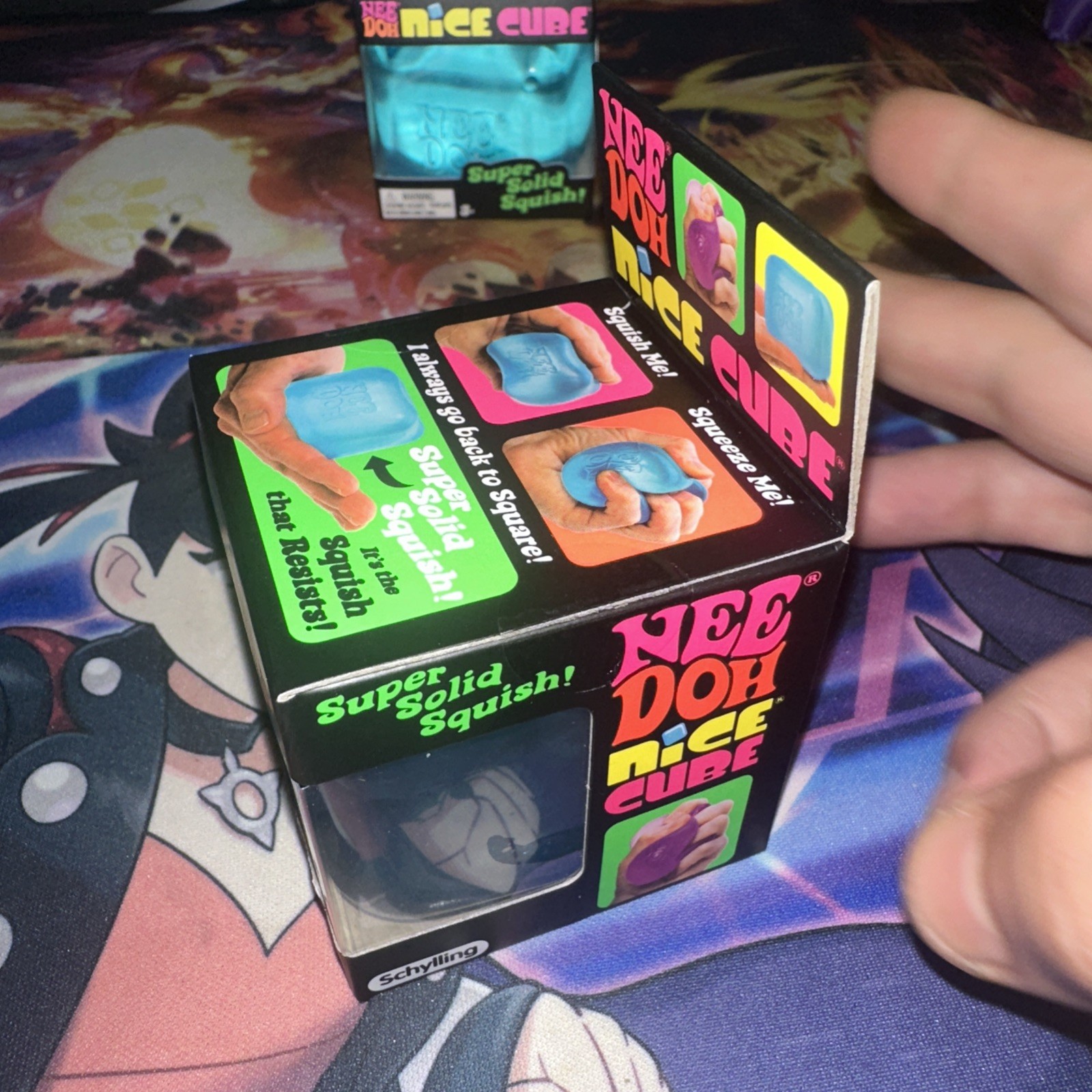 NeeDoh Nice Cube – Super Solid Squish! (Blue) – Brand New/Factory Sealed!