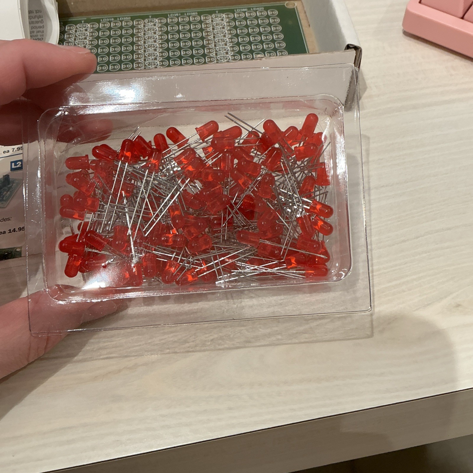 Vintage Advertisement LED Display (Red) Kit Velleman K5600 with unopened housing