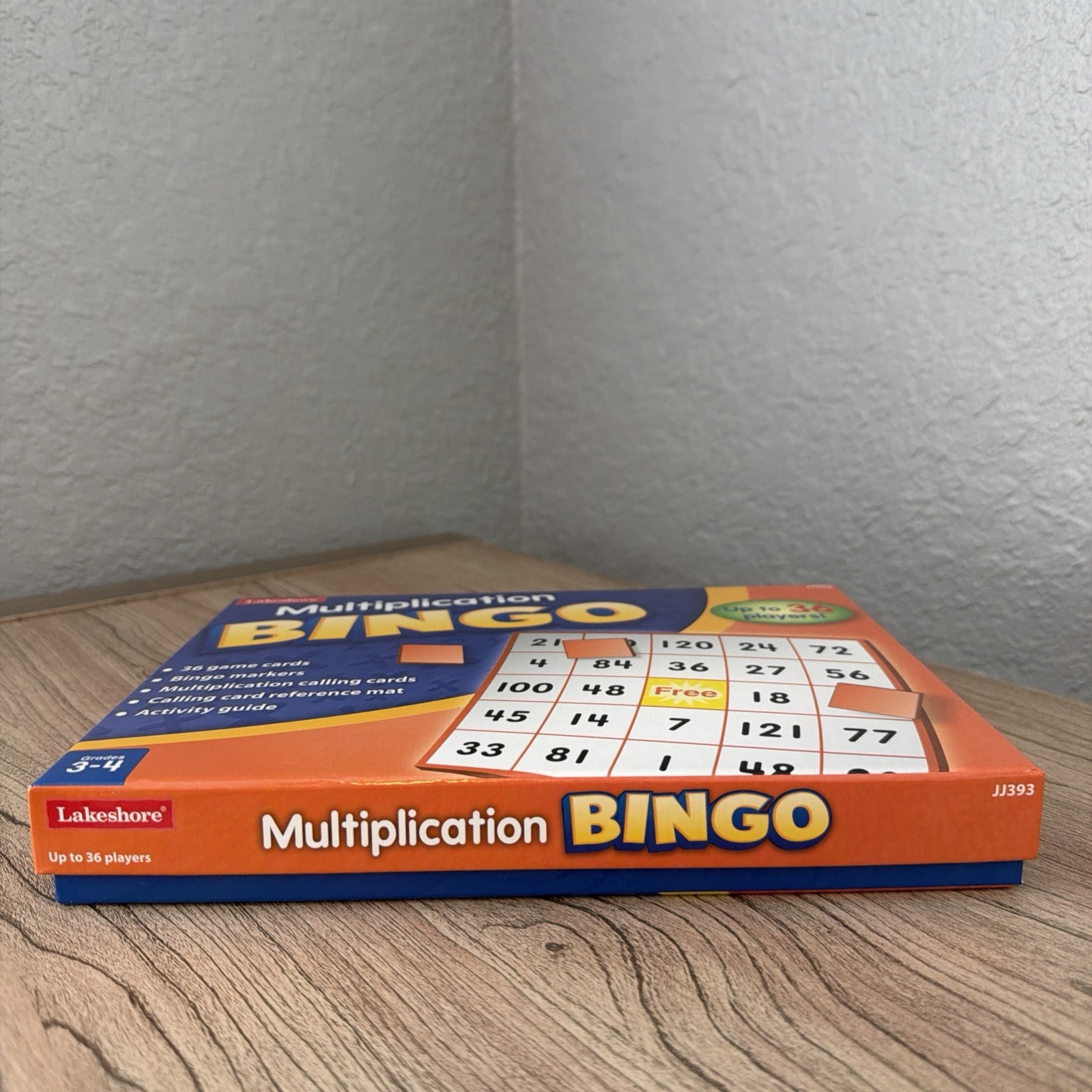Multiplication BINGO Lakeshore Game Grades 3-4 Up To 36 Players Gently Used