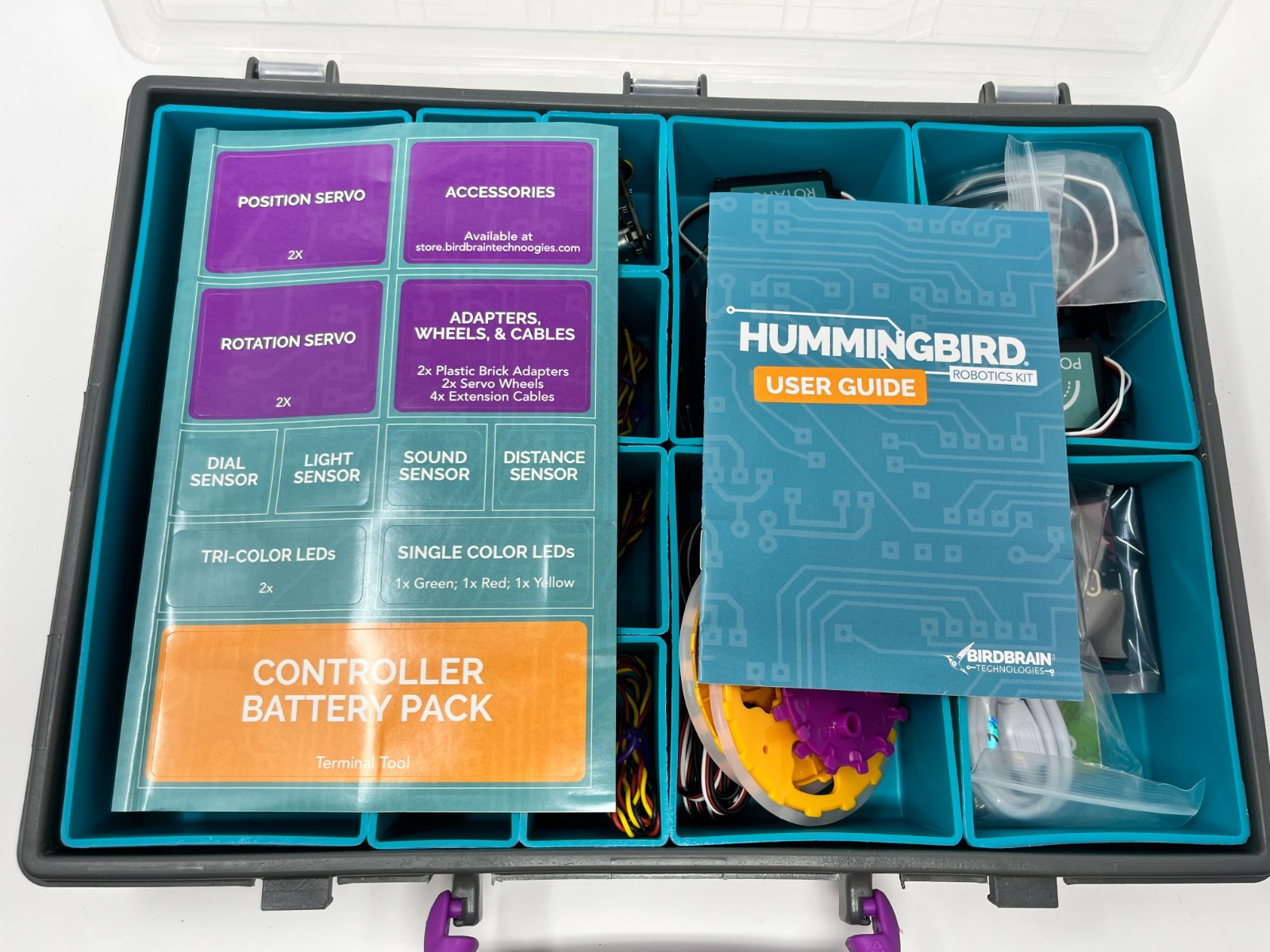 Hummingbird Bit Premium Kit New Micro:bit V2 Motors LEDs etc