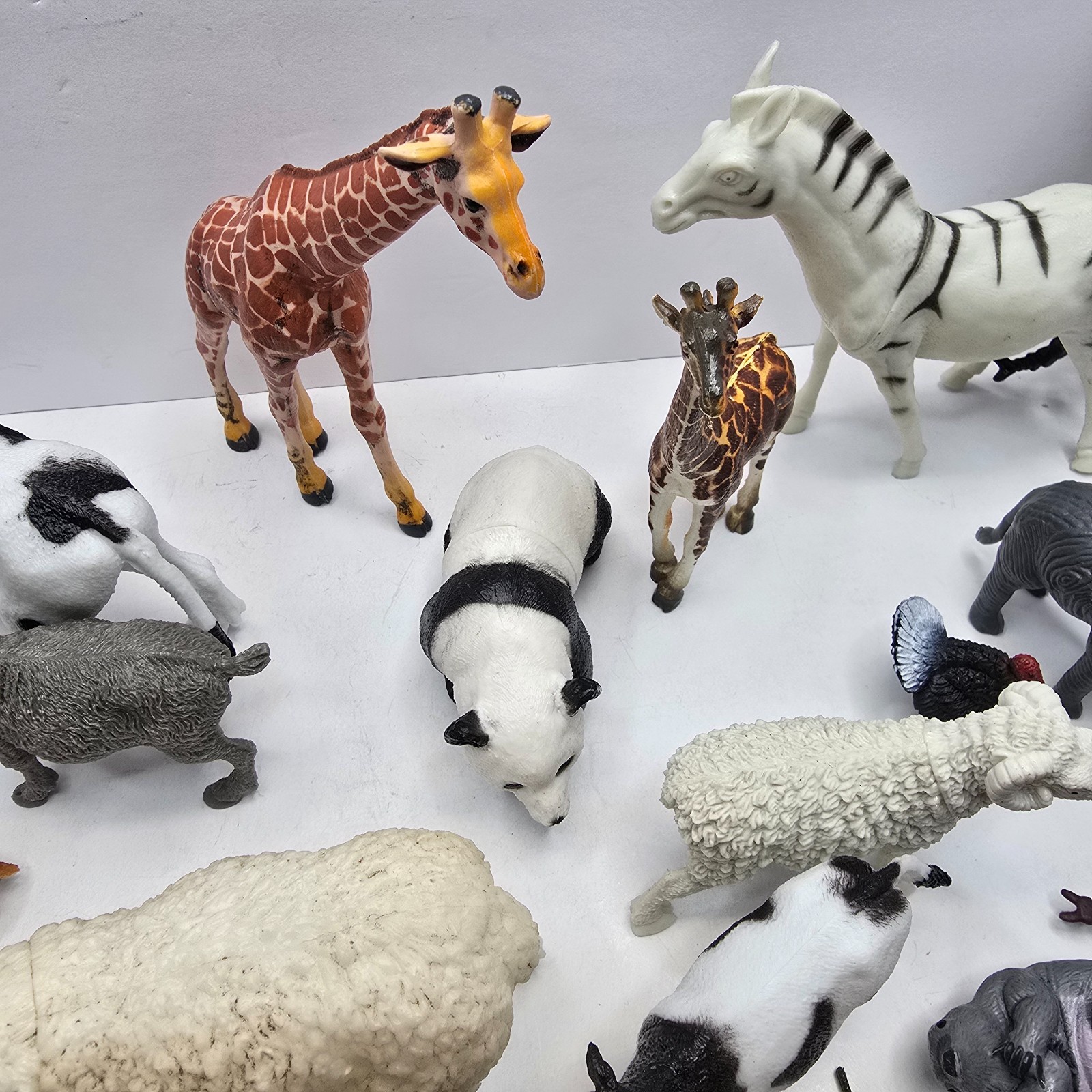 Lot Of 44 Various Land, Farm, Animal, Bugs Figures Vintage Modern Plastic Toys