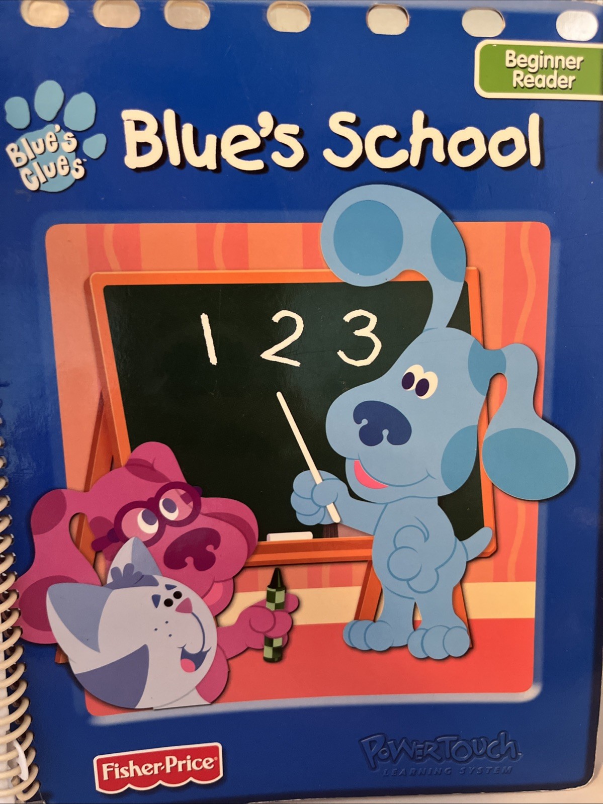 Blue’s Clues Beginner Reader 3-5 Years Blue’s School Fisher-Price 2003 Vintage