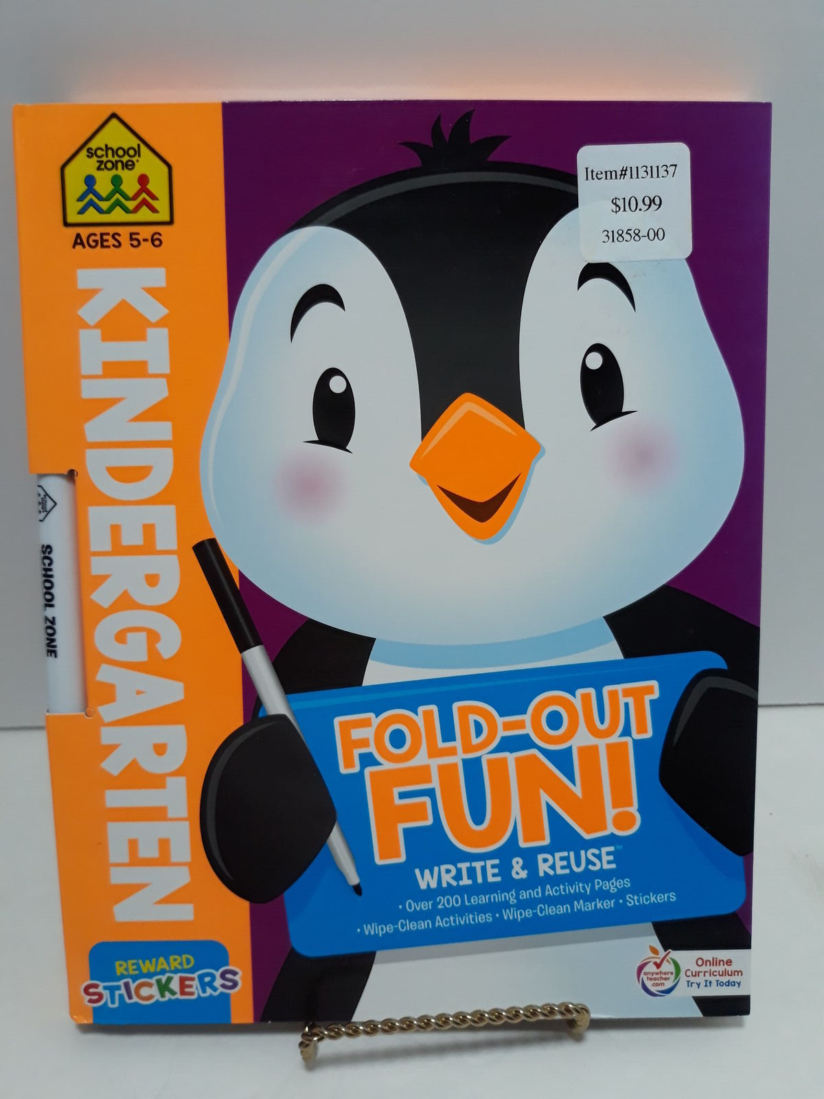 School Zone: Fold Out Fun-Kindergarten (Ages 5-6) 240 pgs.