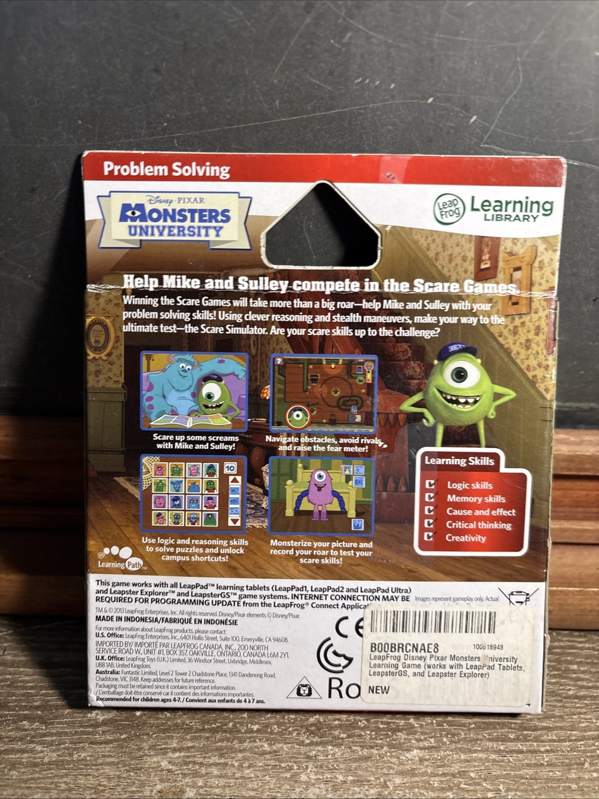 LeapFrog Explorer Monsters University Problem Solving Games Logic Memory