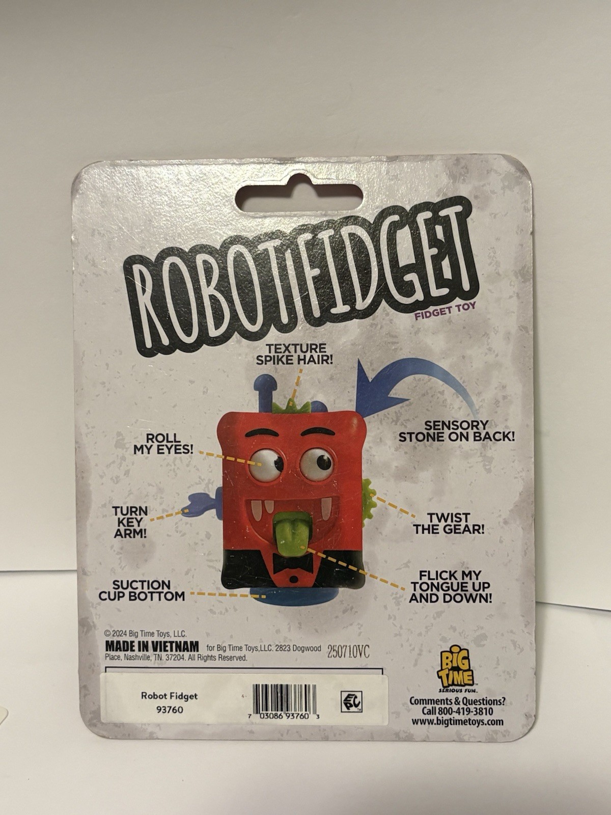 Big Time Toys Robot Fidget Toy, 7 Fidget Features, Green Robot, SEALED BOX