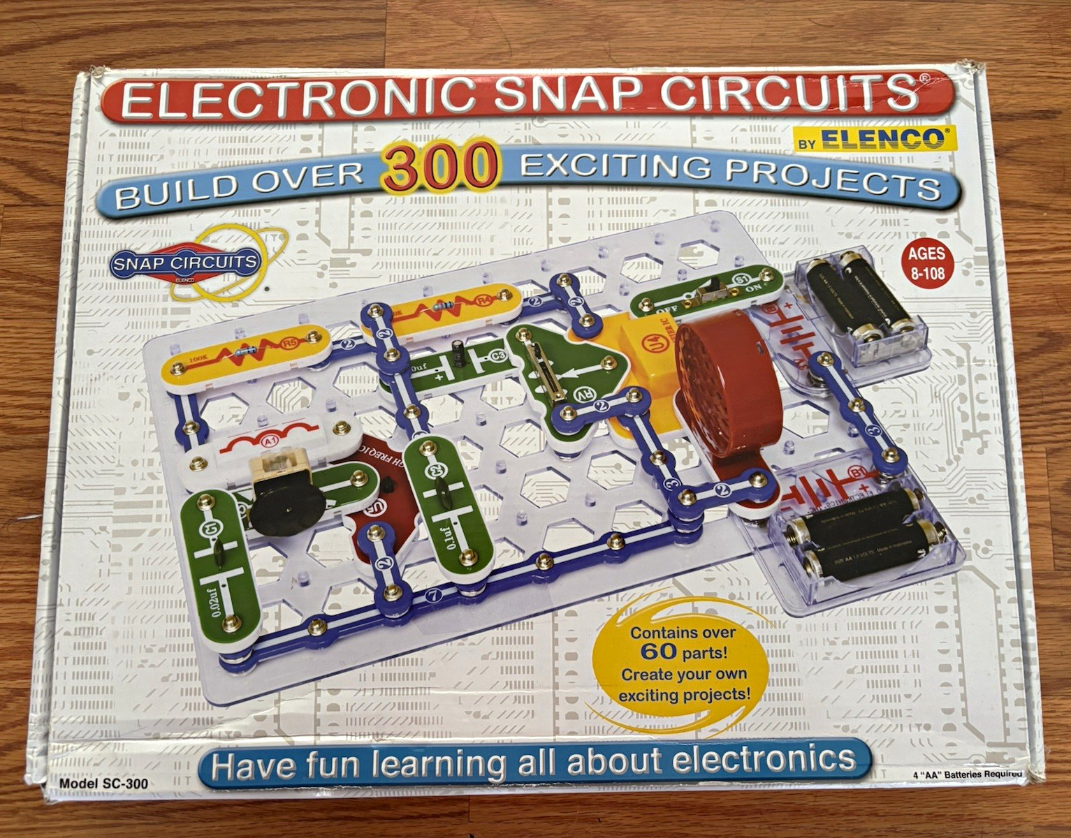 Elenco Snap Circuits SC-300 Electronics Kit Build 300+ Projects Ages 8-108